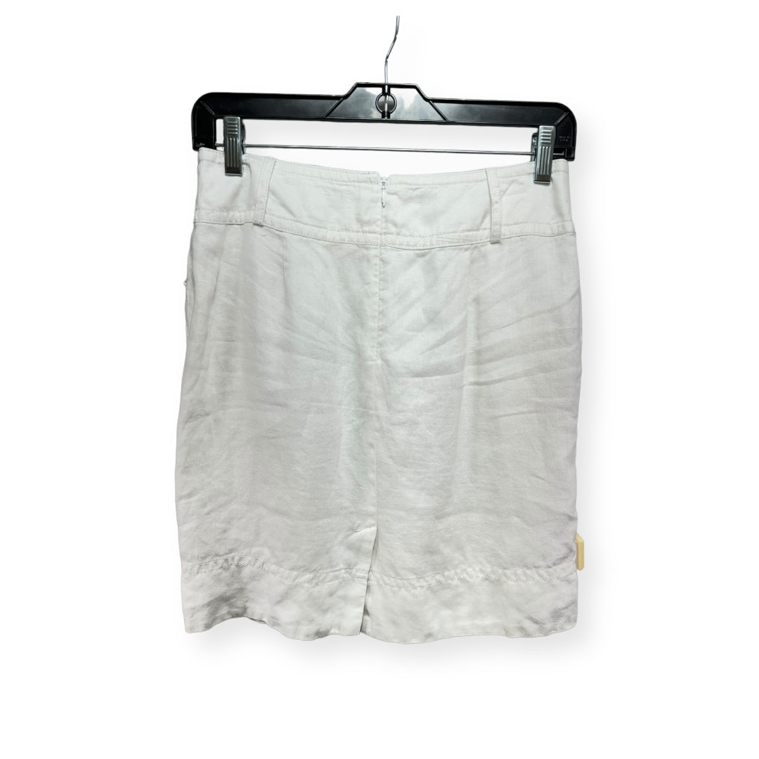 Linen White Skirt Mini & Short Banana Republic, Size 2