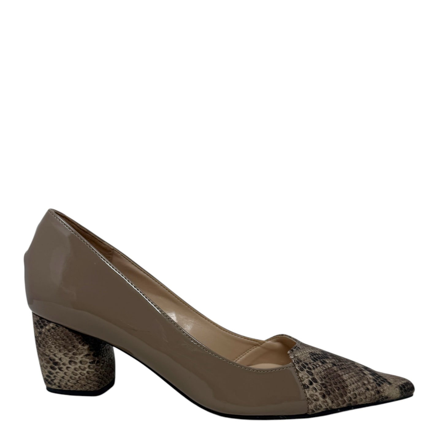 Patent Leather Pumps By Constance In Snakeskin Print, Size: US /EU 40