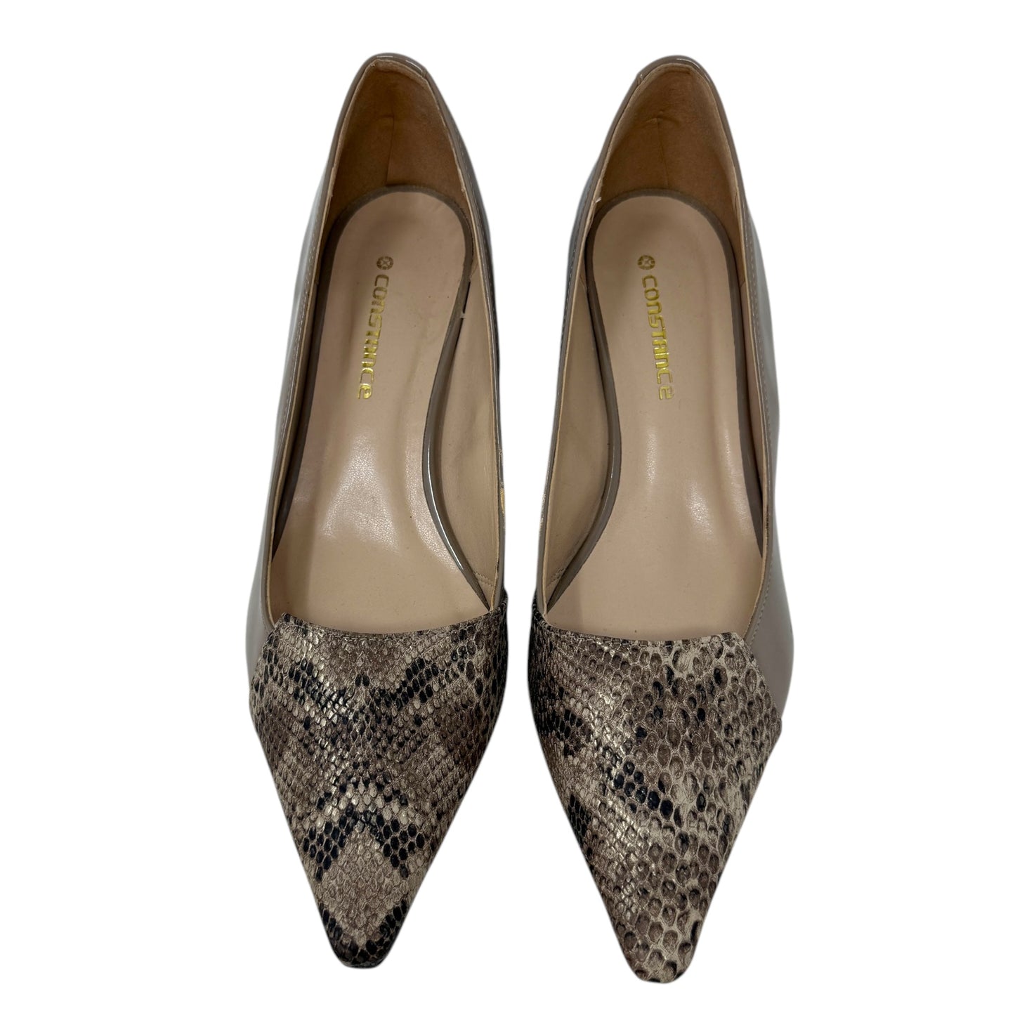 Patent Leather Pumps By Constance In Snakeskin Print, Size: US /EU 40