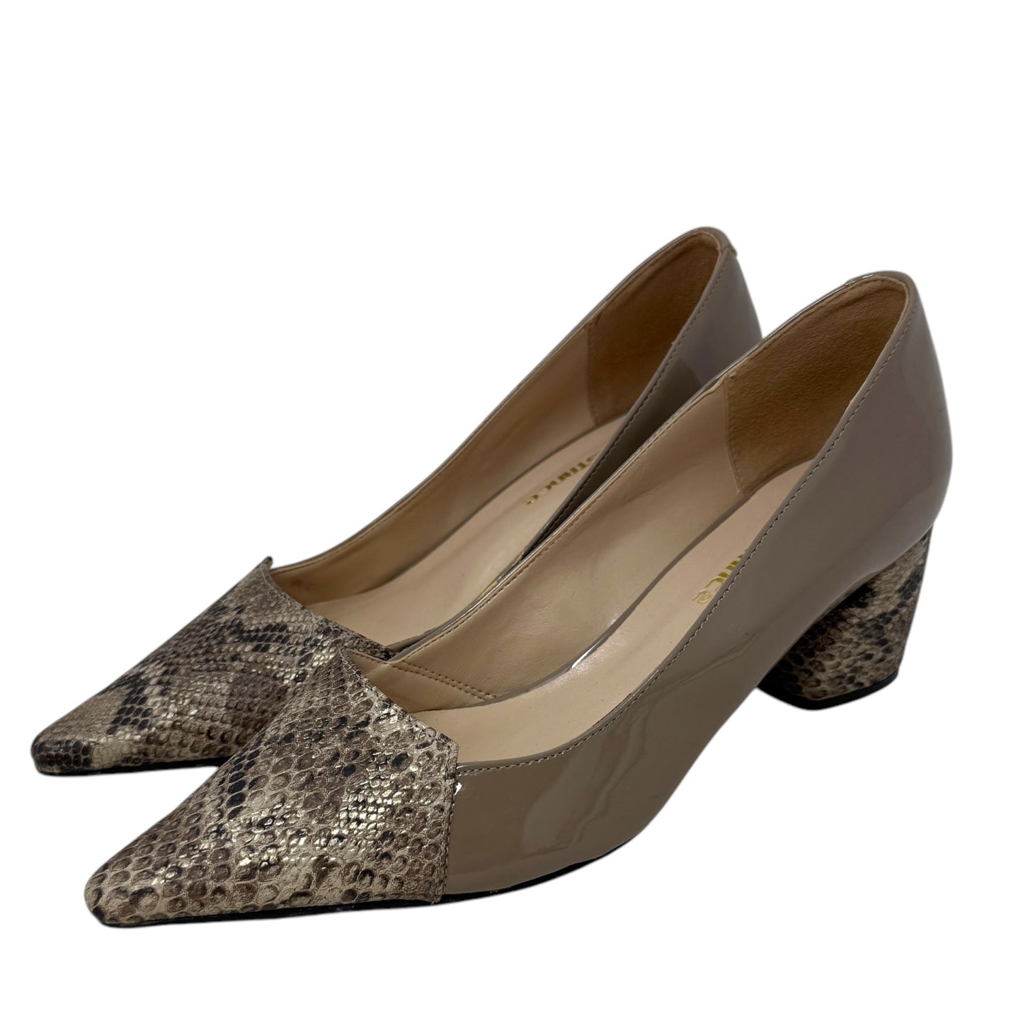 Patent Leather Pumps By Constance In Snakeskin Print, Size: US /EU 40