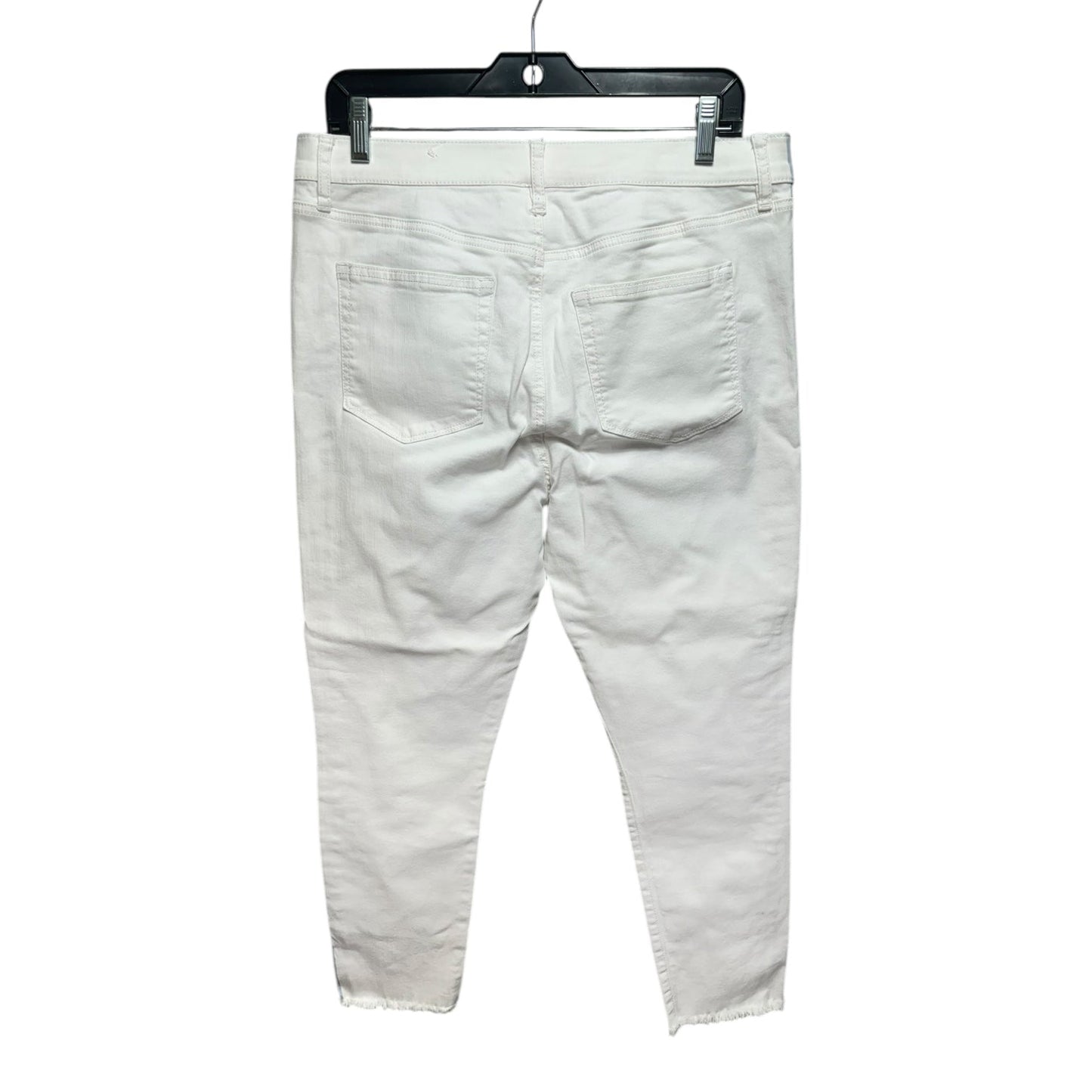 Jeans Cropped By Loft In White, Size: 12