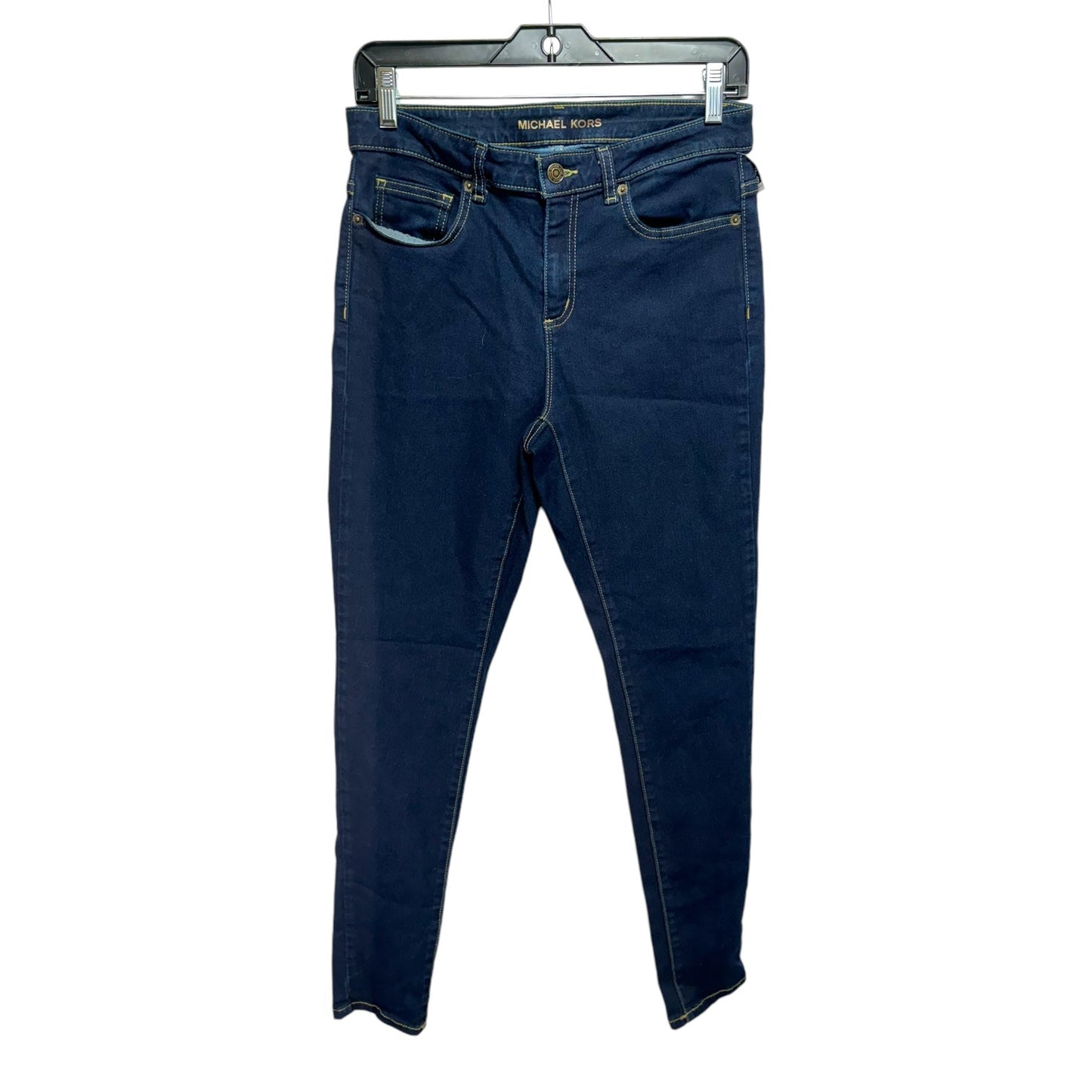 Jeans Skinny By Michael Kors In Blue Denim, Size: 8