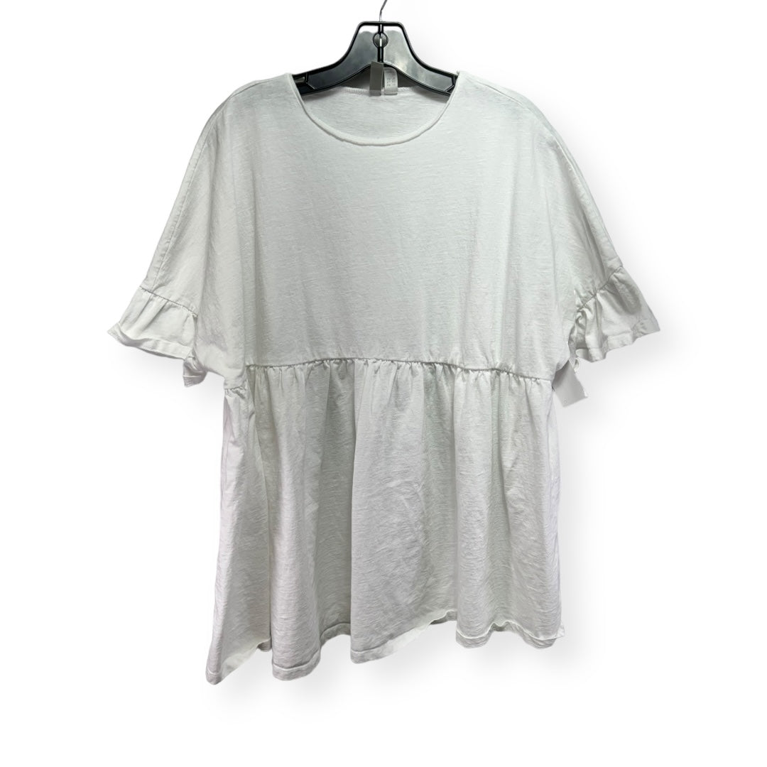 White Top Short Sleeve Asos, Size 10