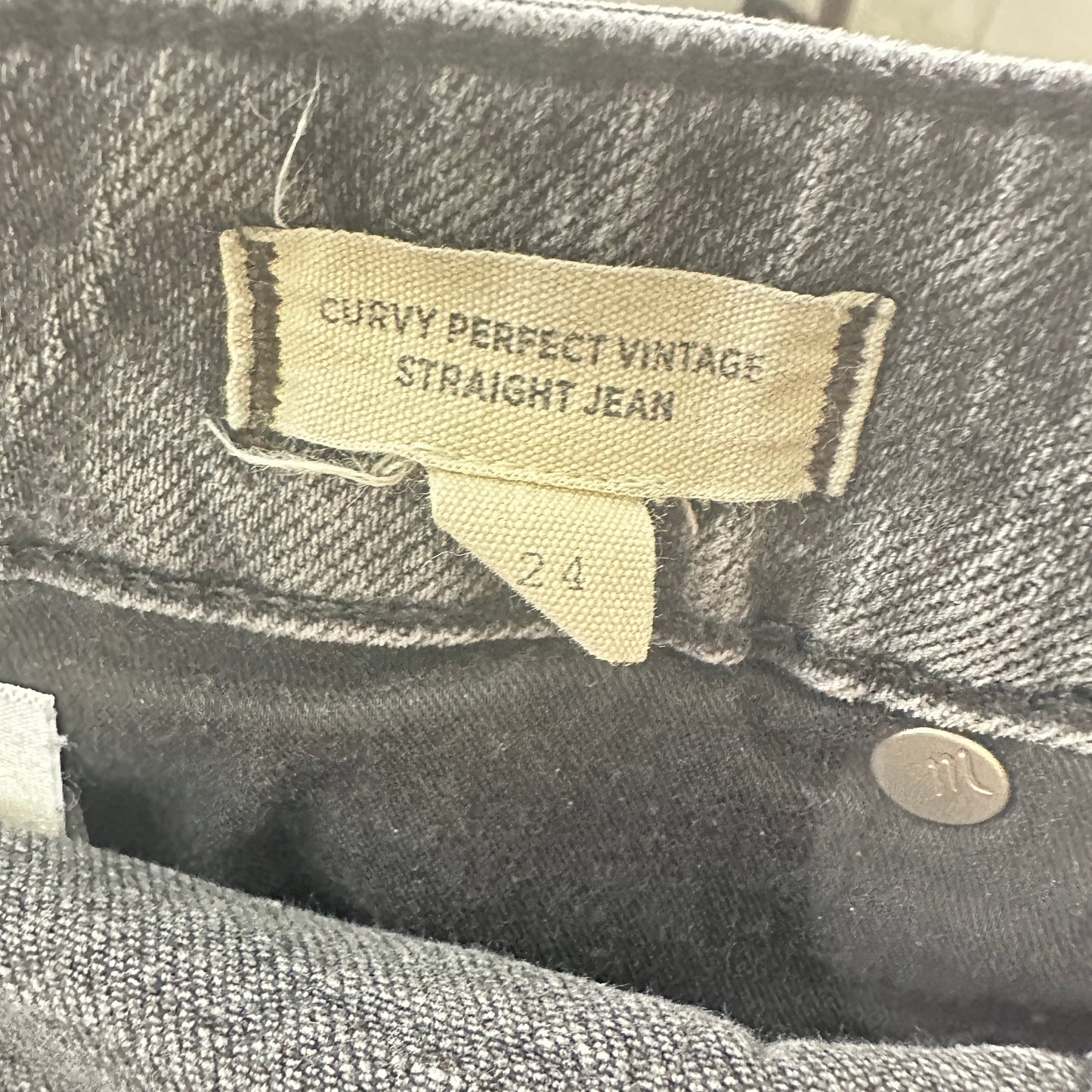 The Curvy Perfect Vintage Straight Jean By Madewell In Black Denim, Size: 00/24