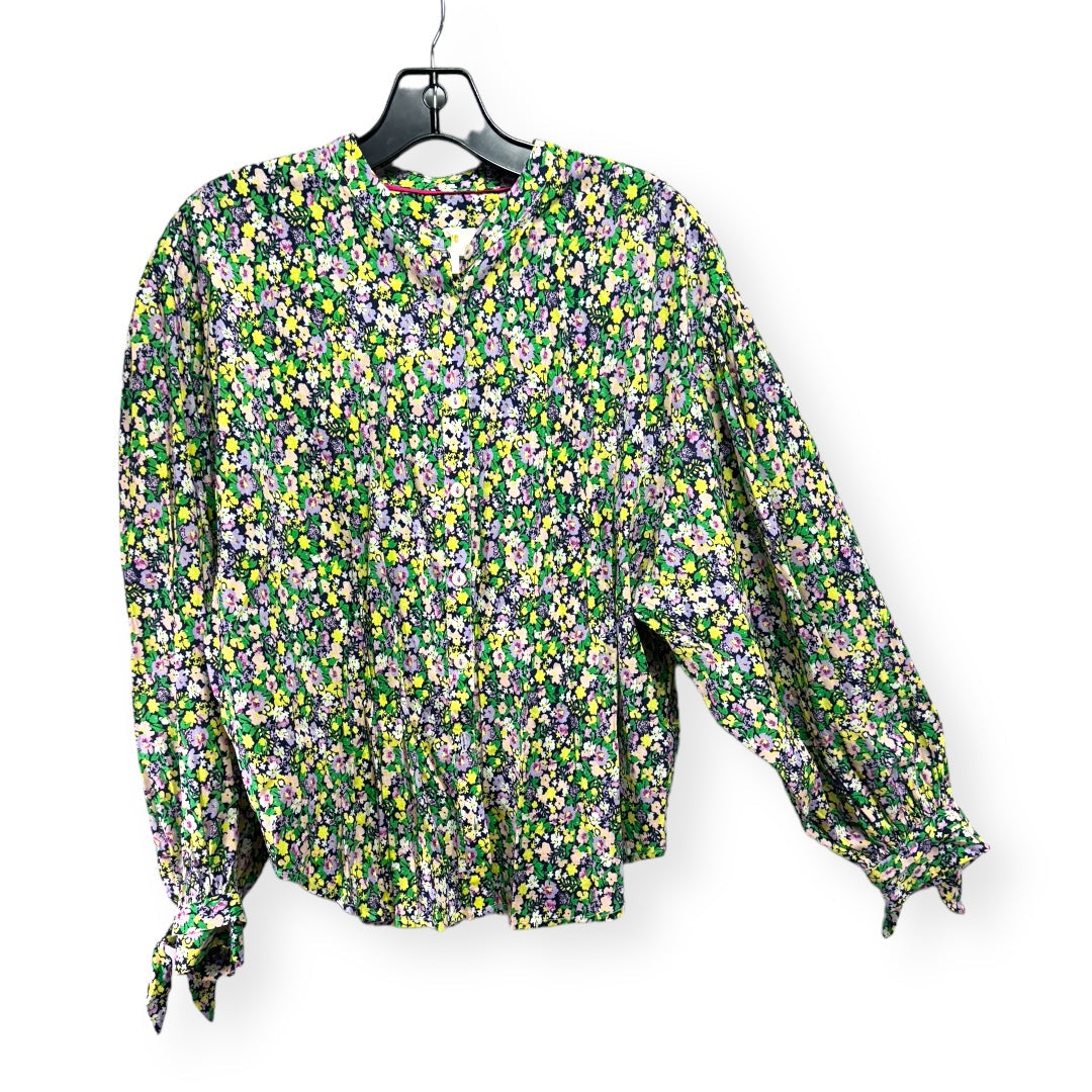 Floral Print Top Long Sleeve Maeve, Size S