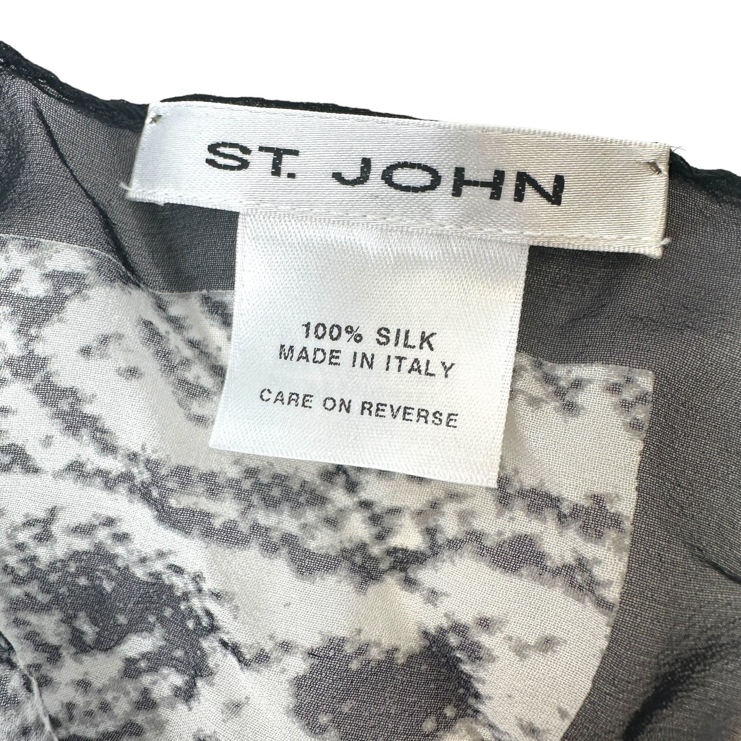 Python Print Silk Scarf Designer By St John Collection