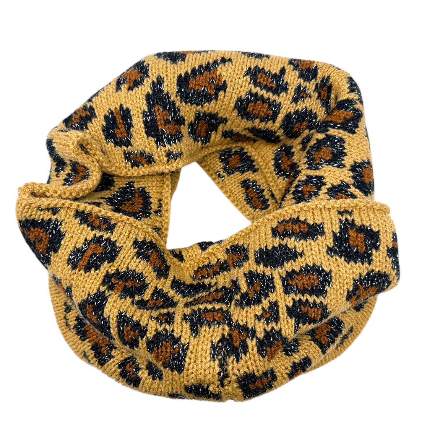 Knit Infinity Scarf By Betsey Johnson In Leopard Print