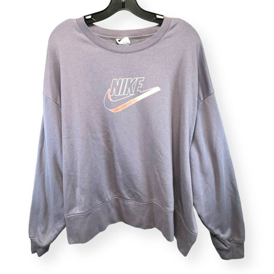 Purple Sweatshirt Crewneck Nike, Size 3x