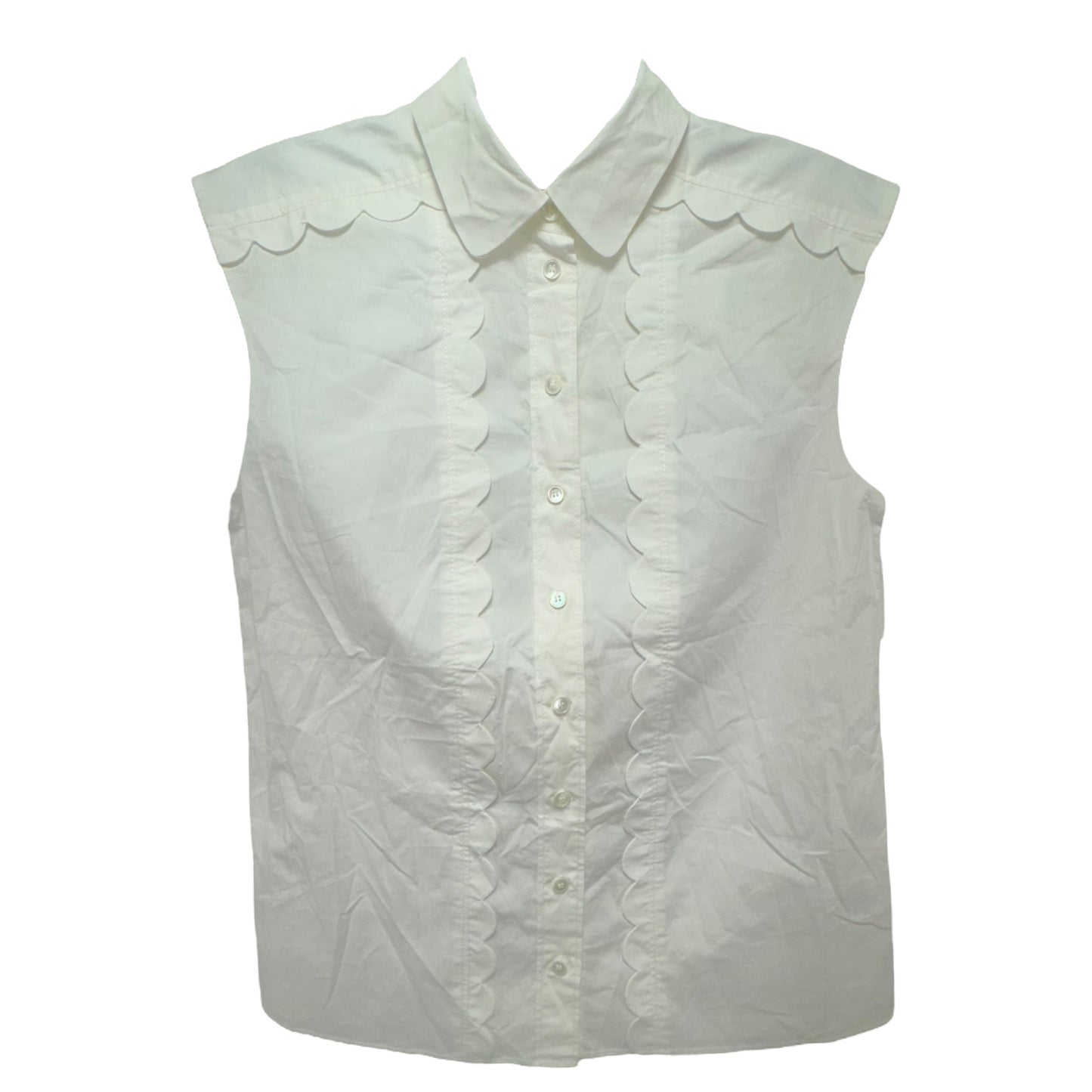 White Top Sleeveless J. Crew, Size 0