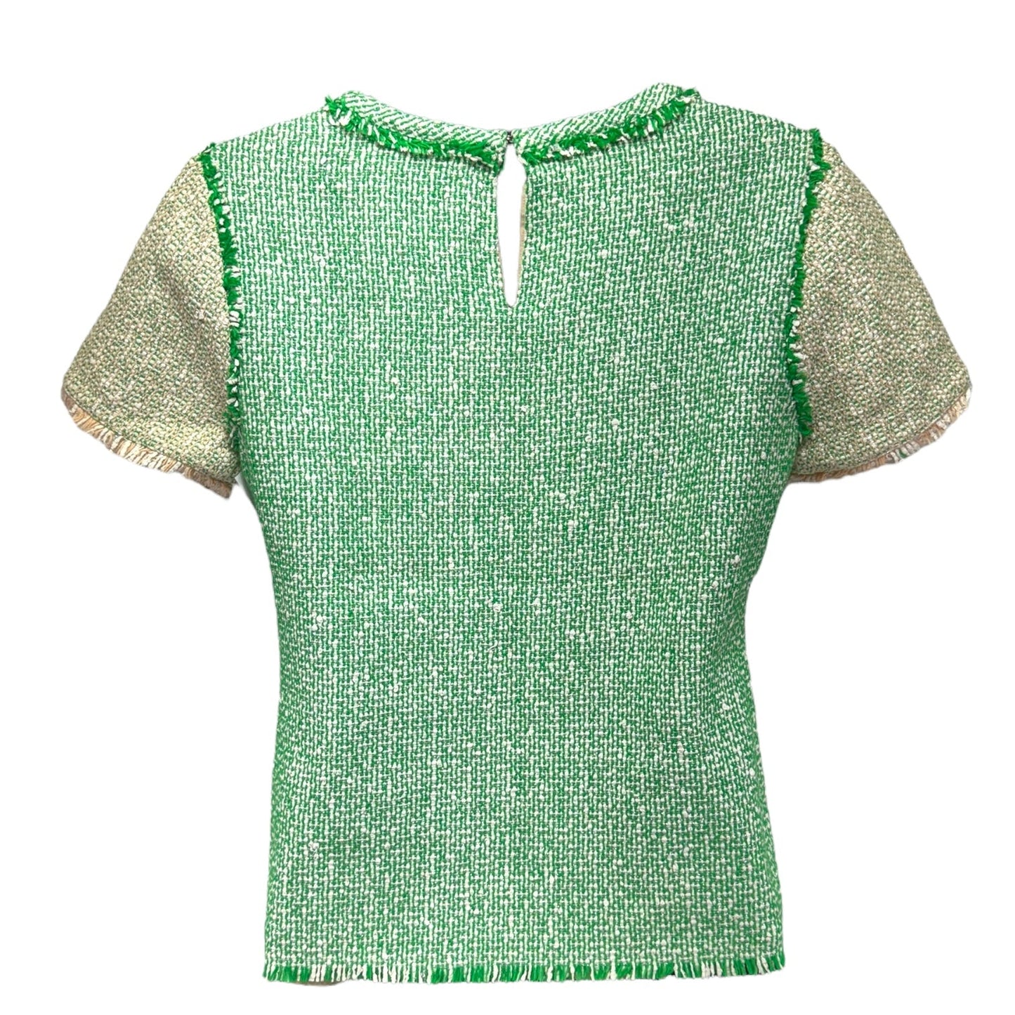 Clover Tweed Short Sleeve Top By J. Crew  Collection Size: Xxs