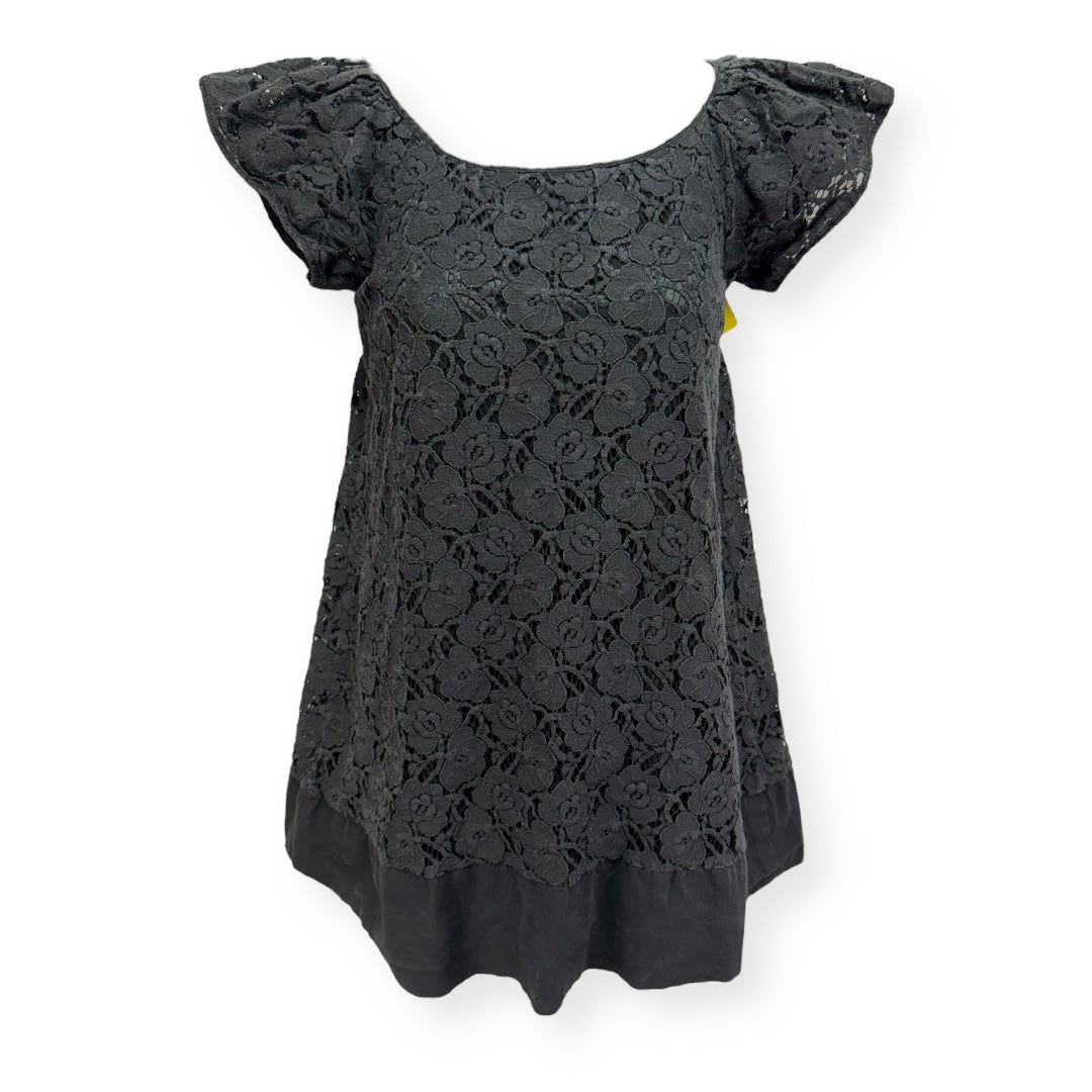 Eyelet Top Short Sleeve Designer By Chloe  Size: Xs