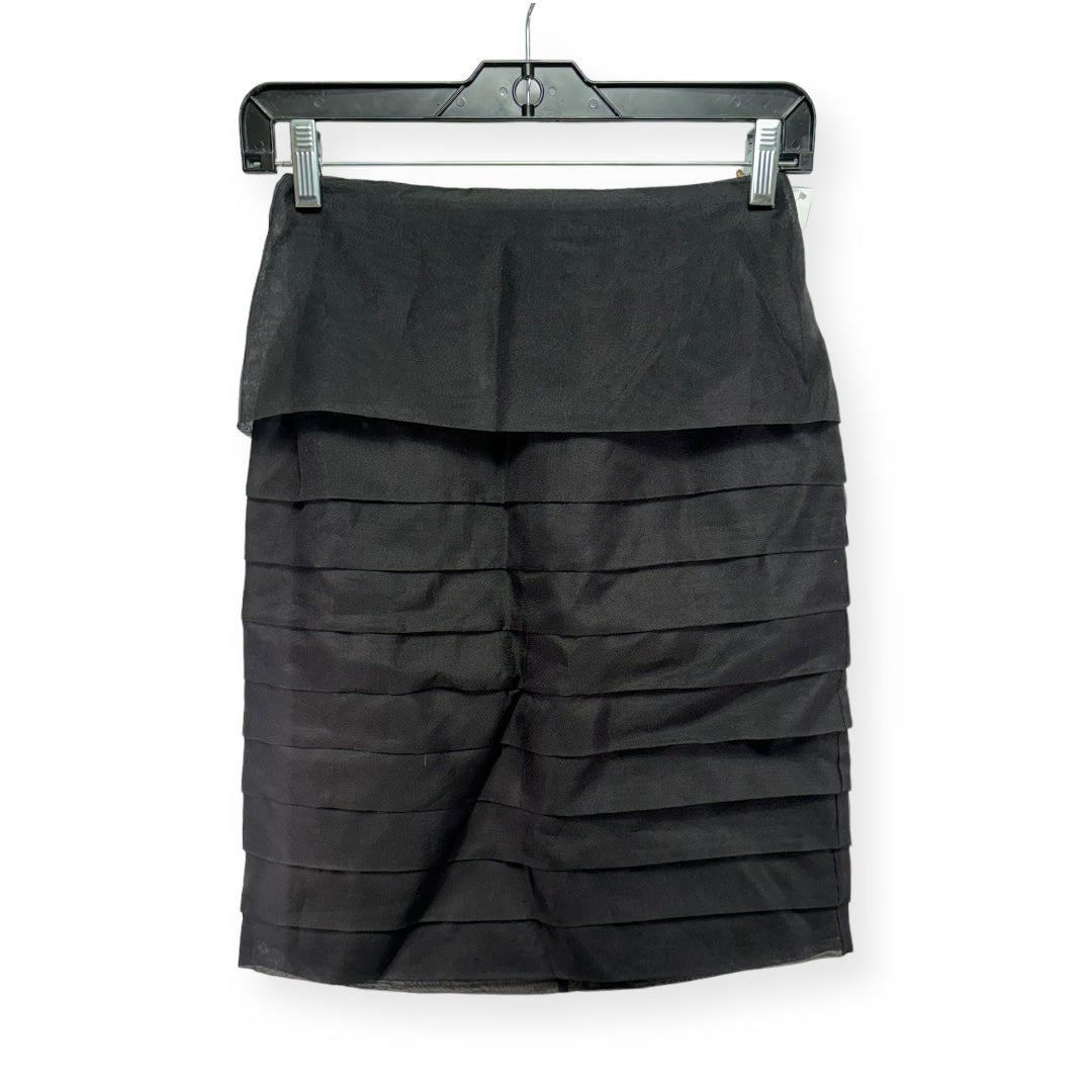 Silk Black Skirt Mini & Short Etcetra, Size 0