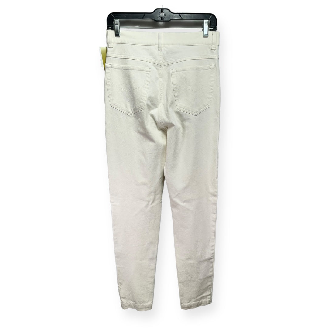 Jeans Designer By Escada Sport In Cream Denim, Size M