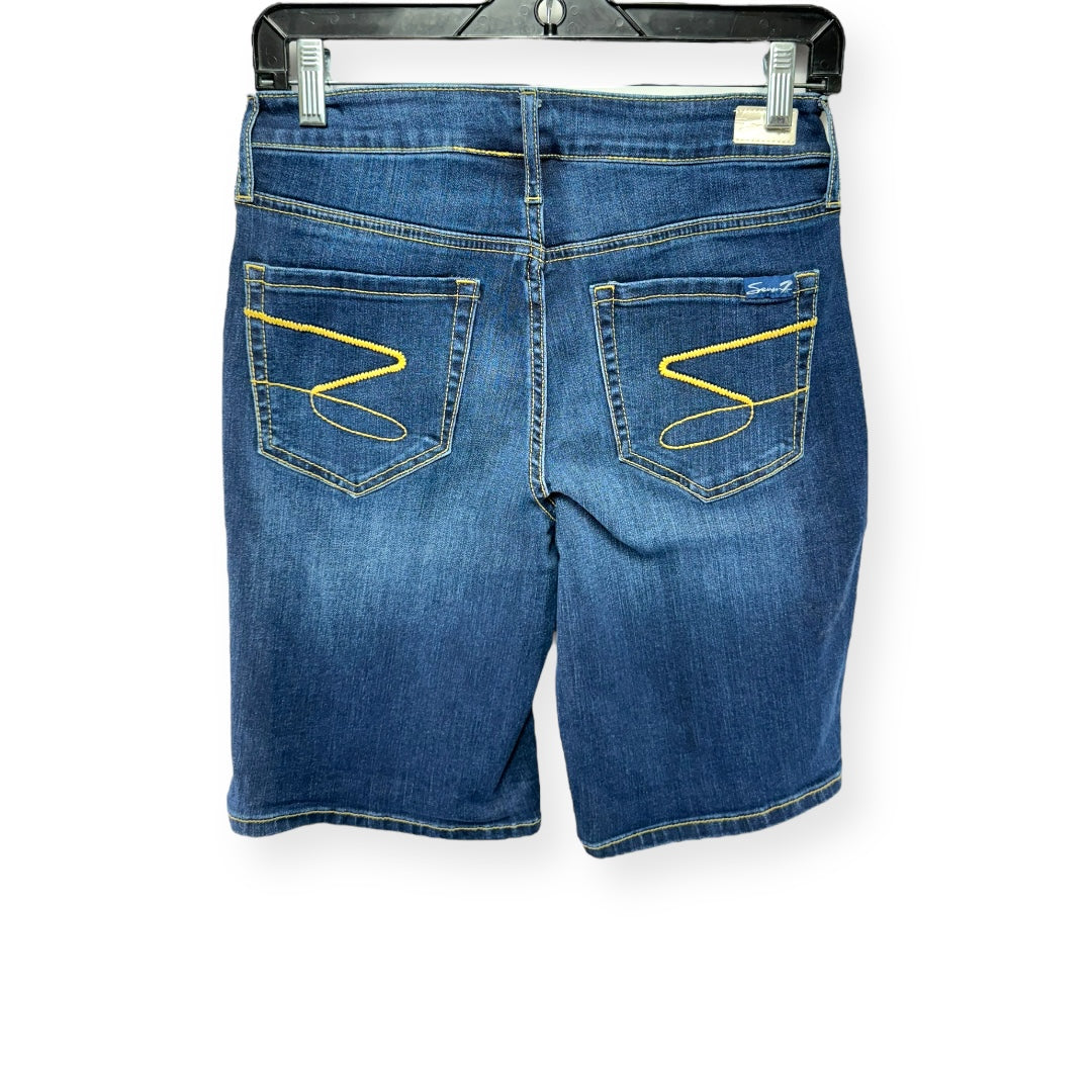 Blue Denim Shorts Seven 7, Size 4