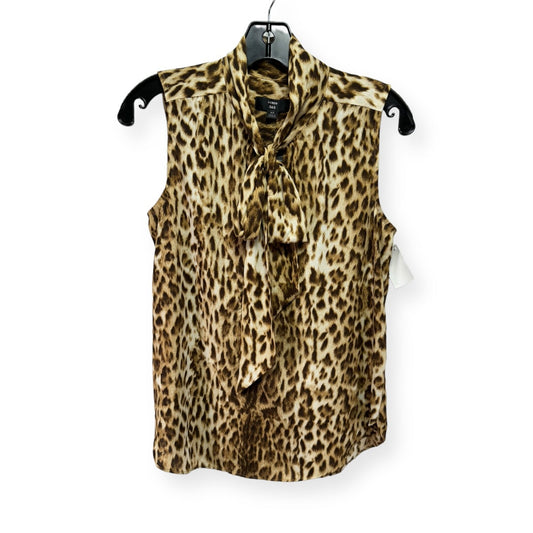 Animal Print Top Sleeveless J. Crew, Size Xs