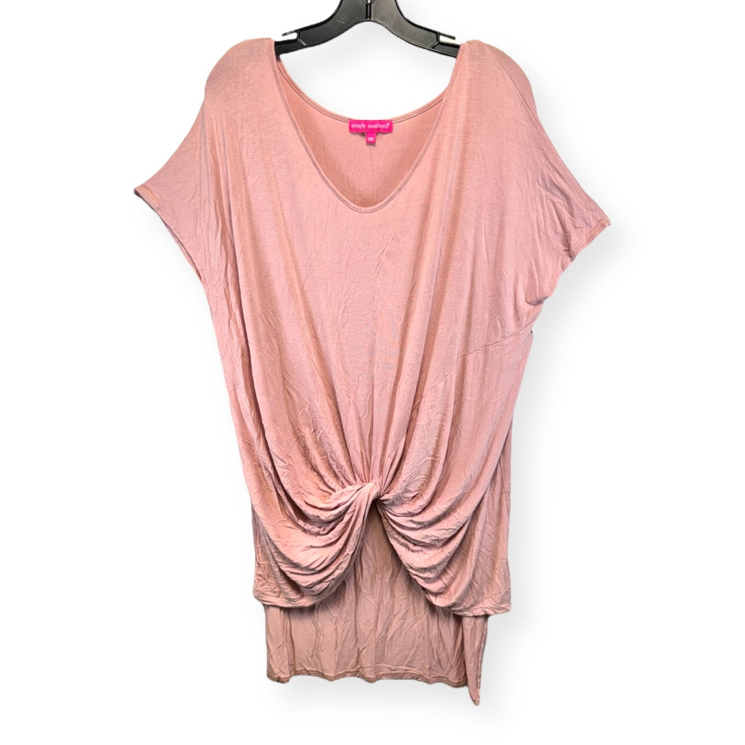 Pink Tunic Sleeveless Simply Southern, Size Xxl