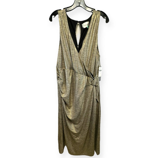 Gold Dress Party Long Anthropologie, Size 1x