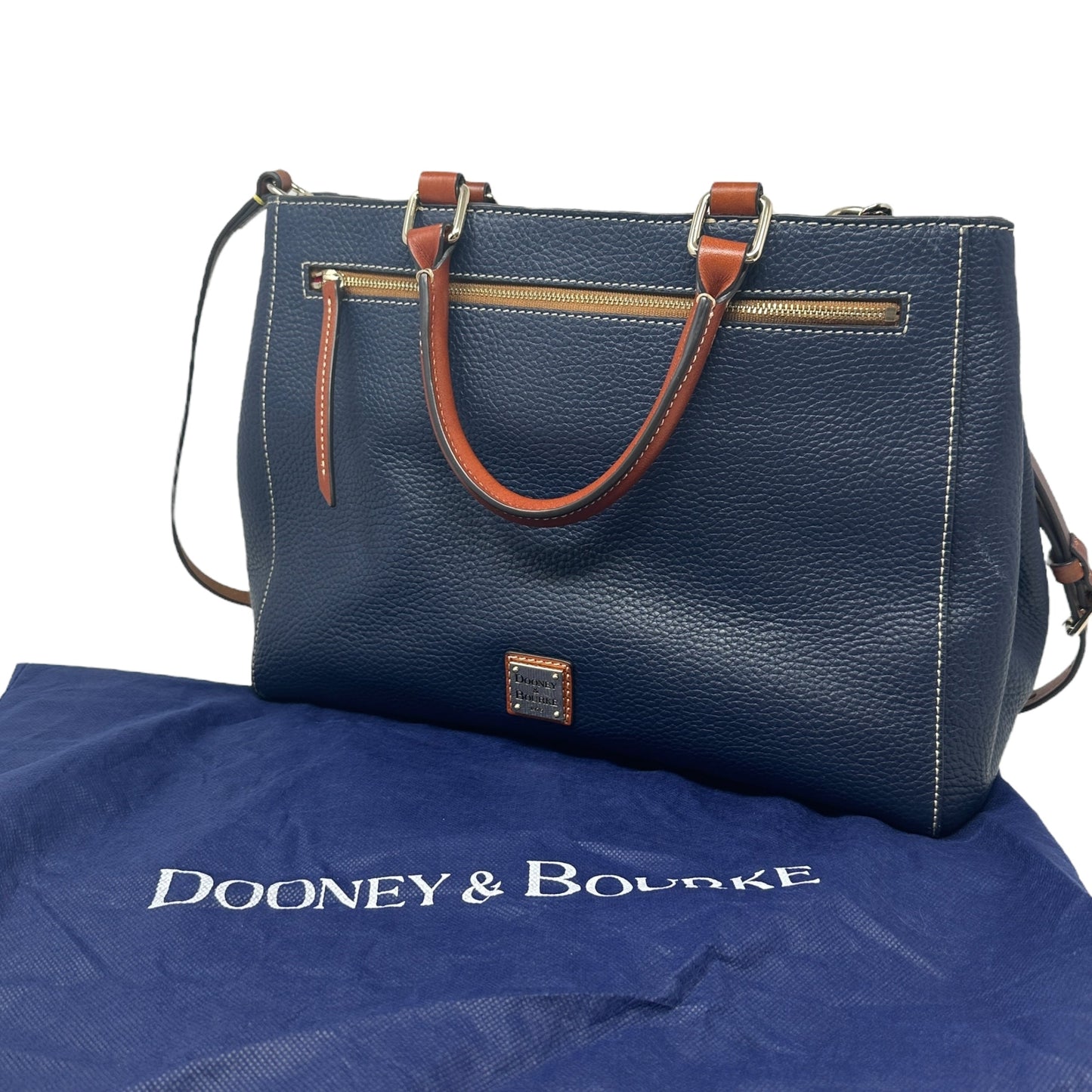 Pebble Grain Zip Satchel Designer Dooney And Bourke, Size Large