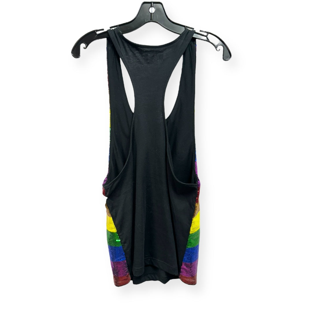 Rainbow Sequined Print Top Sleeveless Target, Size Xs