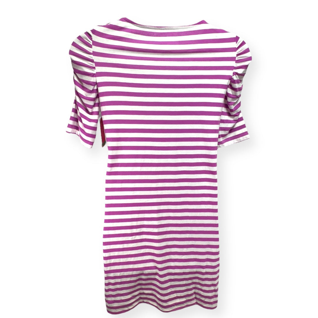 Kaley Dress in Pansy Purple Boat Party Stripe Designer Lilly Pulitzer, Size L