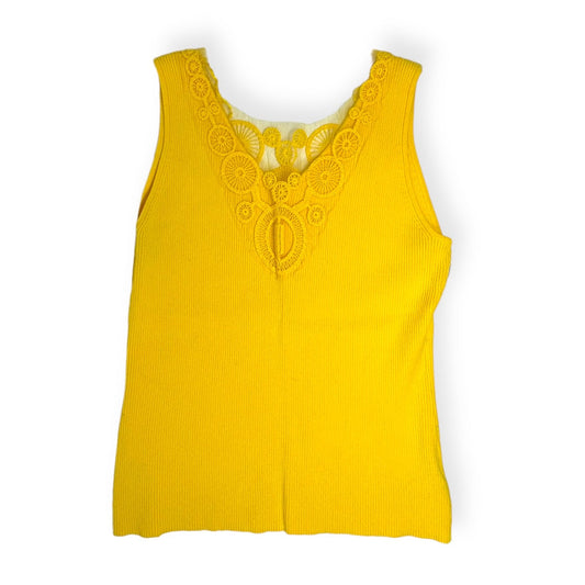 Yellow Top Sleeveless Nygard Peter, Size L