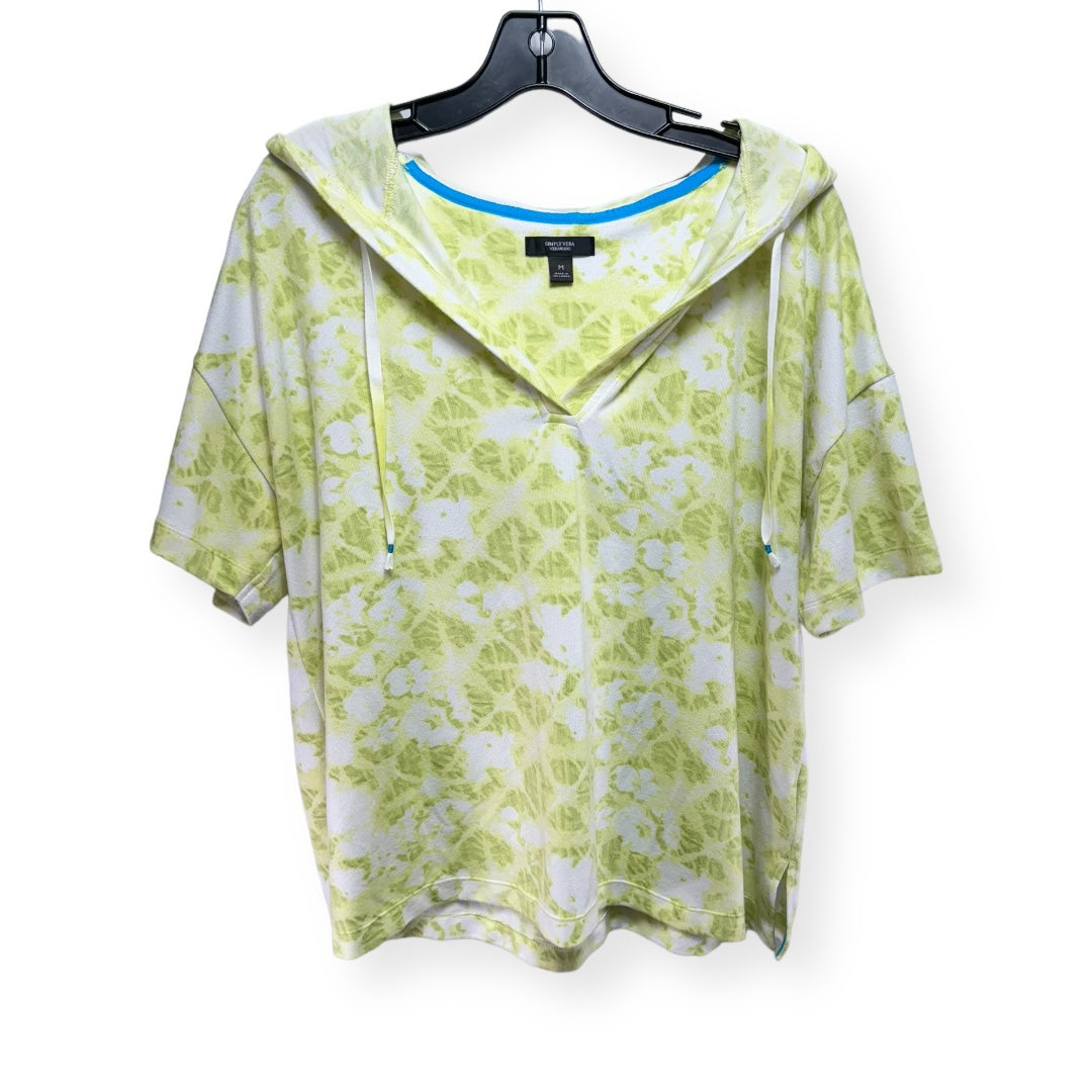 Green & White Top Short Sleeve Simply Vera, Size M