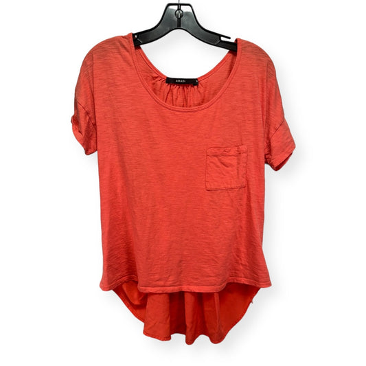 Orange Top Short Sleeve Amadi, Size M