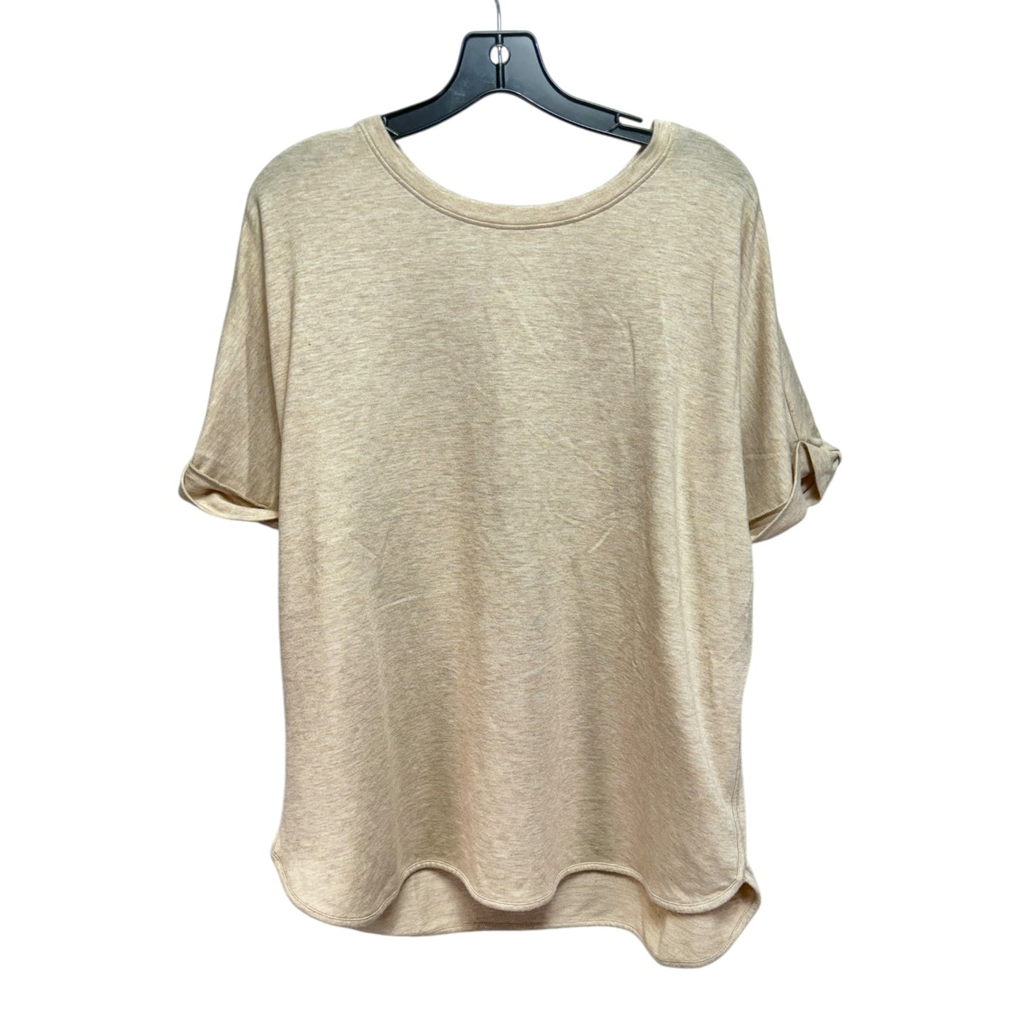 Top Short Sleeve By Wonderly In Cream, Size: 1x