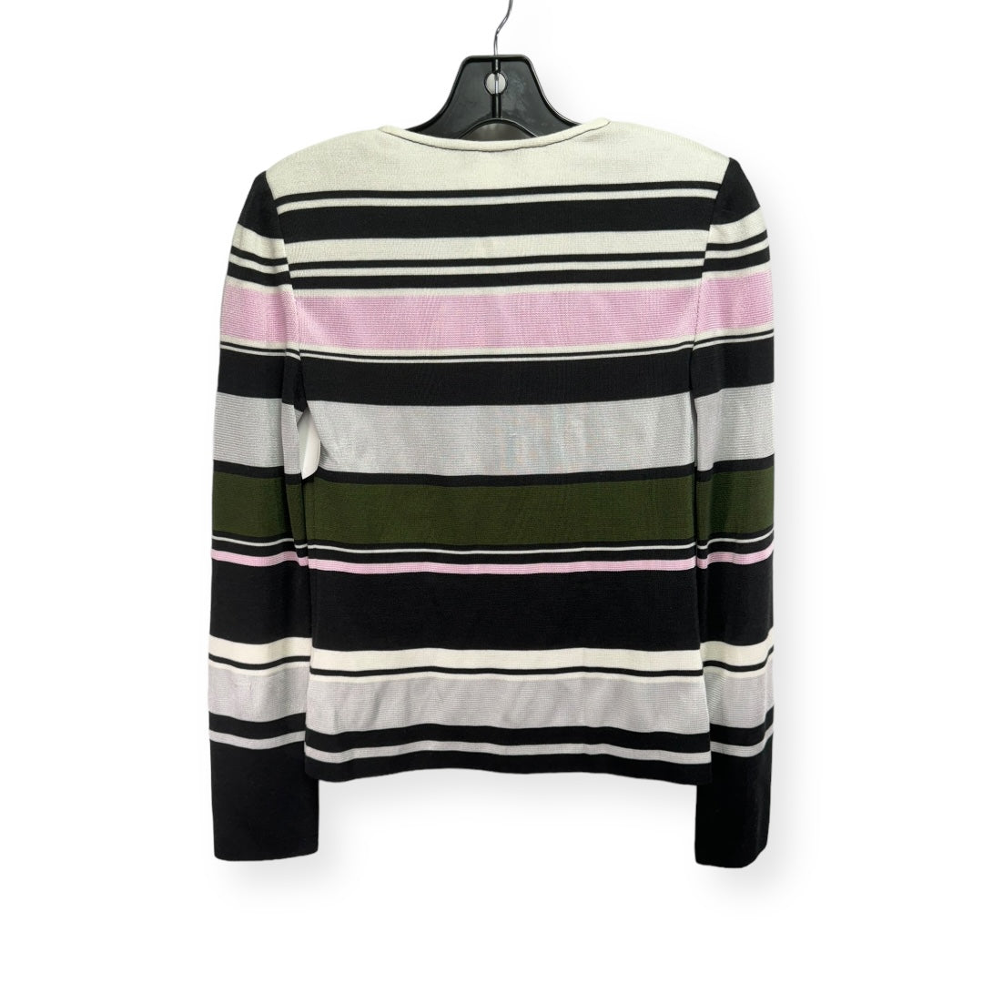 Striped Pattern Sweater Designer St John Collection, Size 0