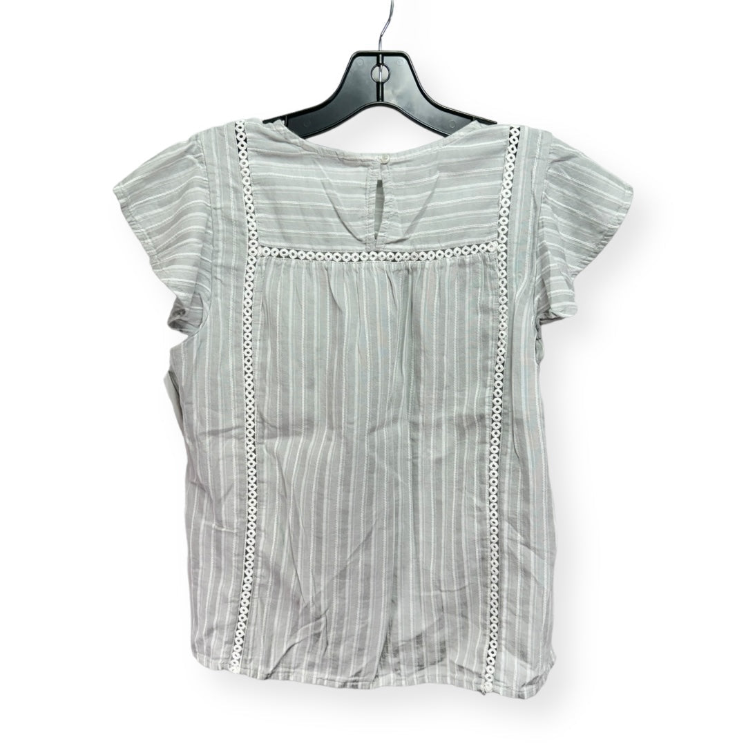 Striped Pattern Top Short Sleeve Lucky Brand, Size S