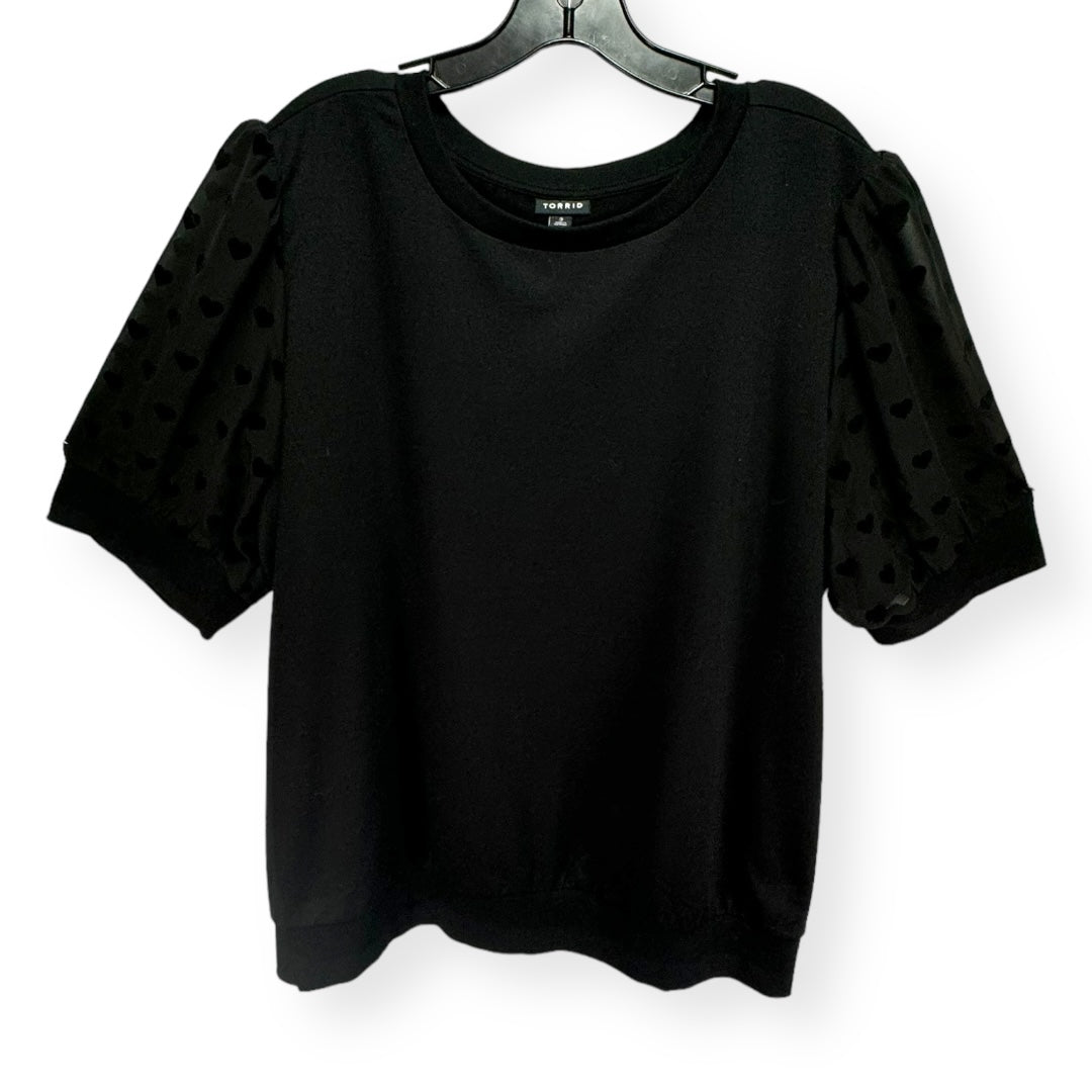 Black Top Short Sleeve Torrid, Size 3x