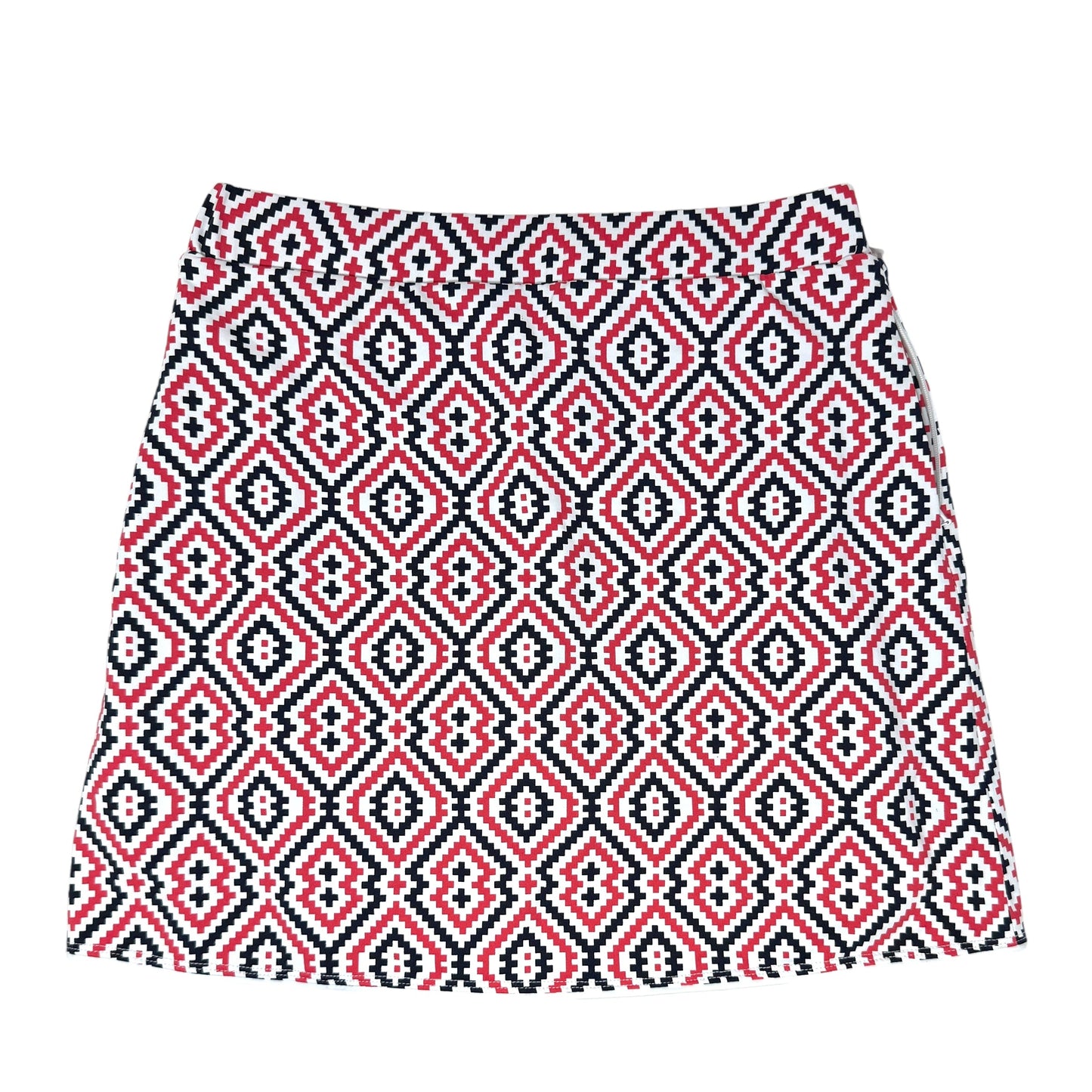 Palisades Pull On Wrap Tennis/Golf Skort By J Mclaughlin In Blue Red & White, Size: Xs