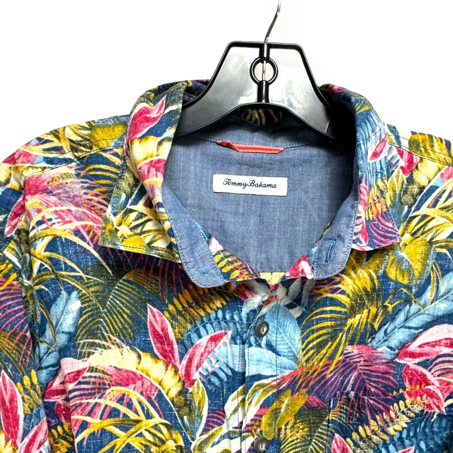 Top Long Sleeve By Tommy Bahama In Tropical Print, Size: L