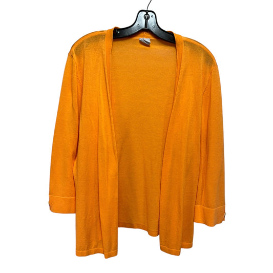 Cardigan By Chicos In Orange, Size: L