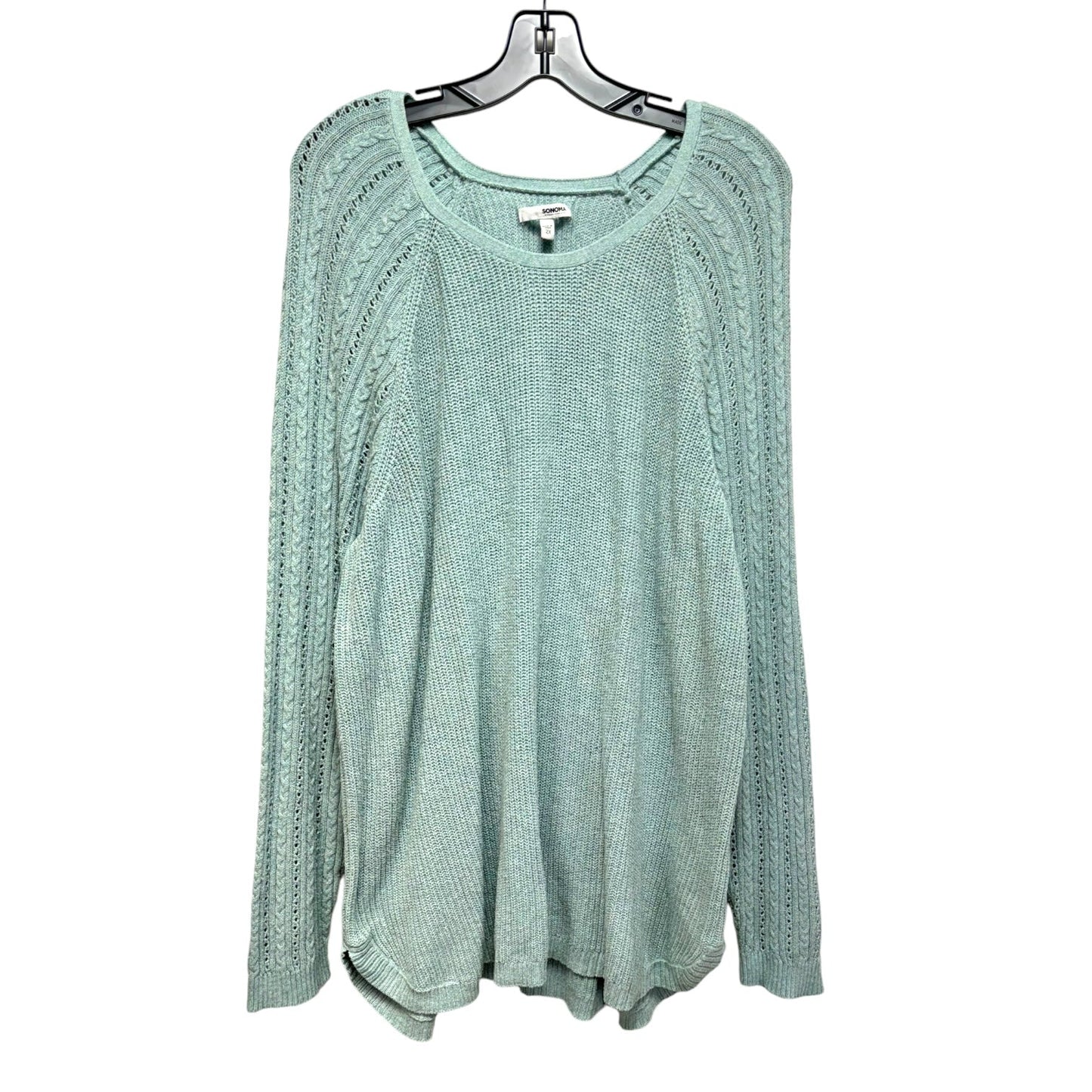 Sweater By Sonoma In Aqua, Size: 2x