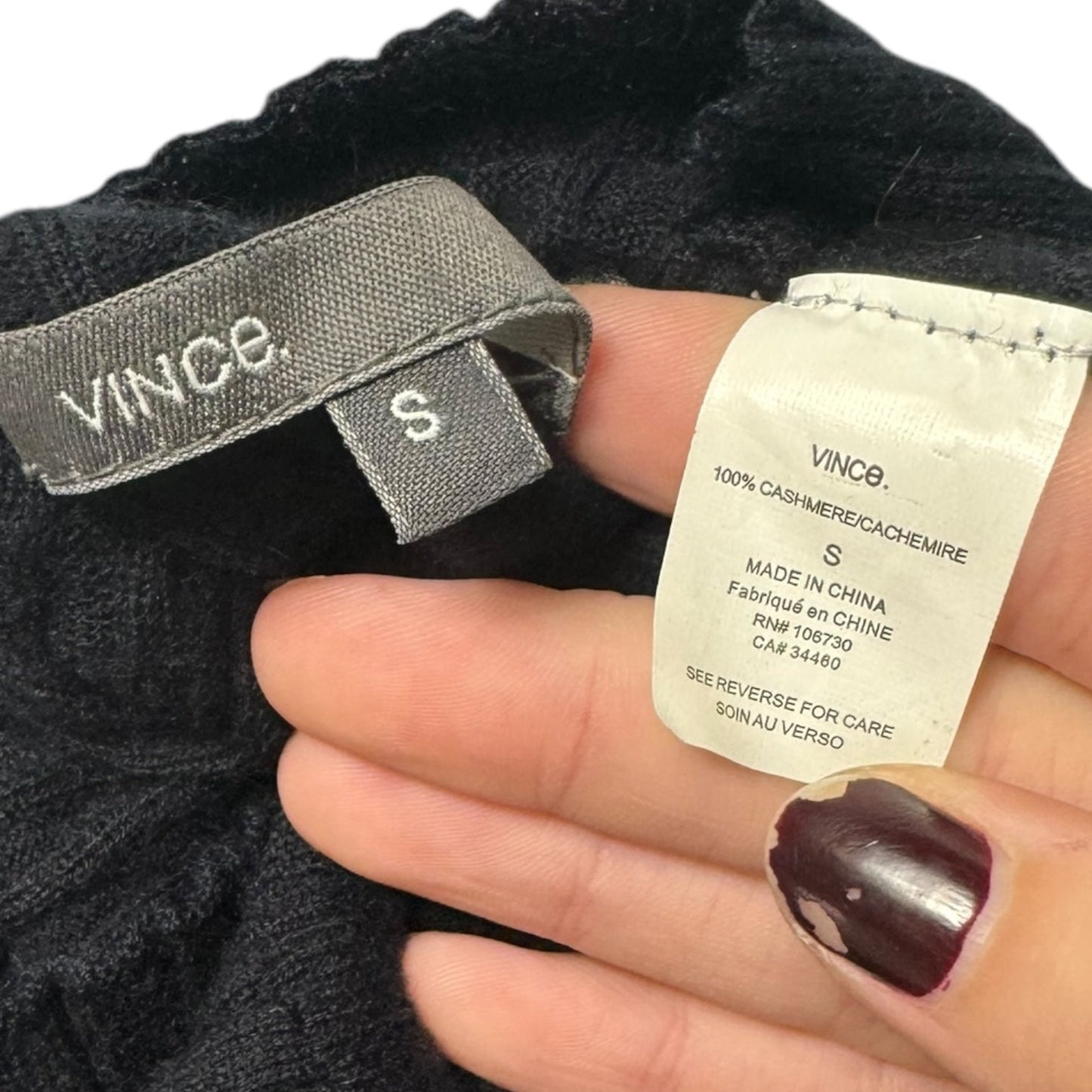 Sweater Cashmere By Vince In Navy, Size: S