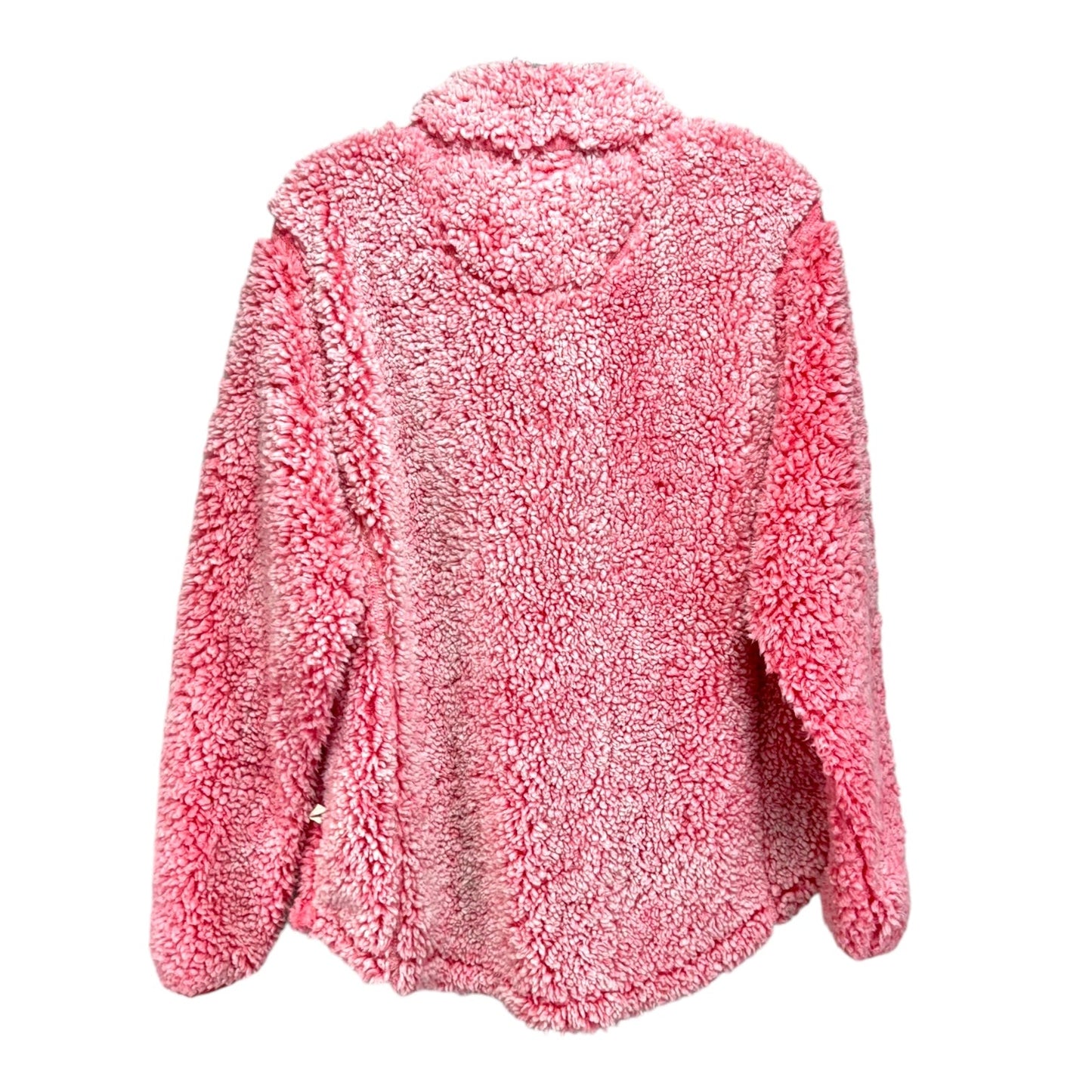 Jacket Fleece By Simply Southern In Pink, Size: L