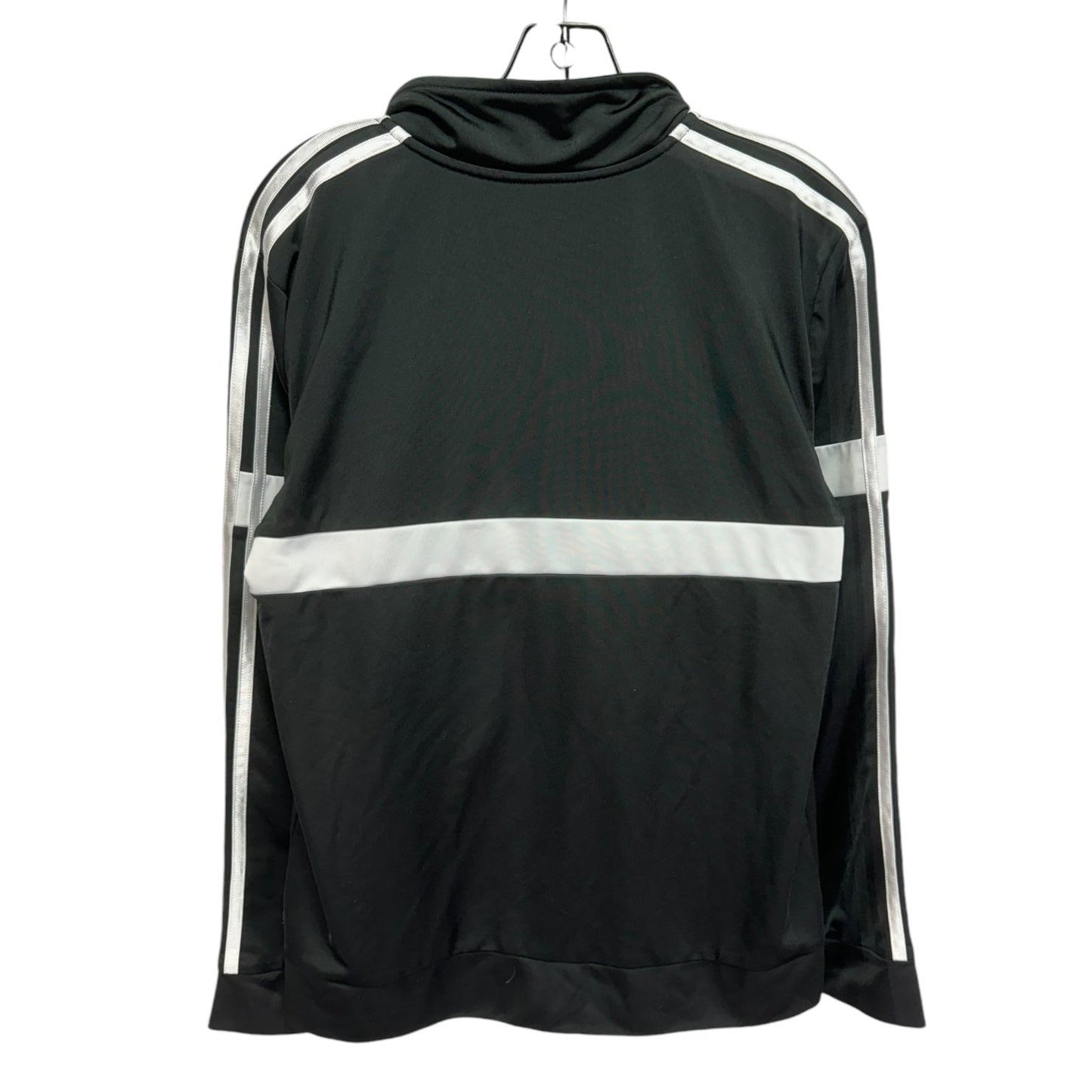 Athletic Jacket By Adidas In Black & White, Size: Xl