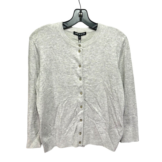 Sweater Cardigan By Cable And Gauge In Grey, Size: Xl