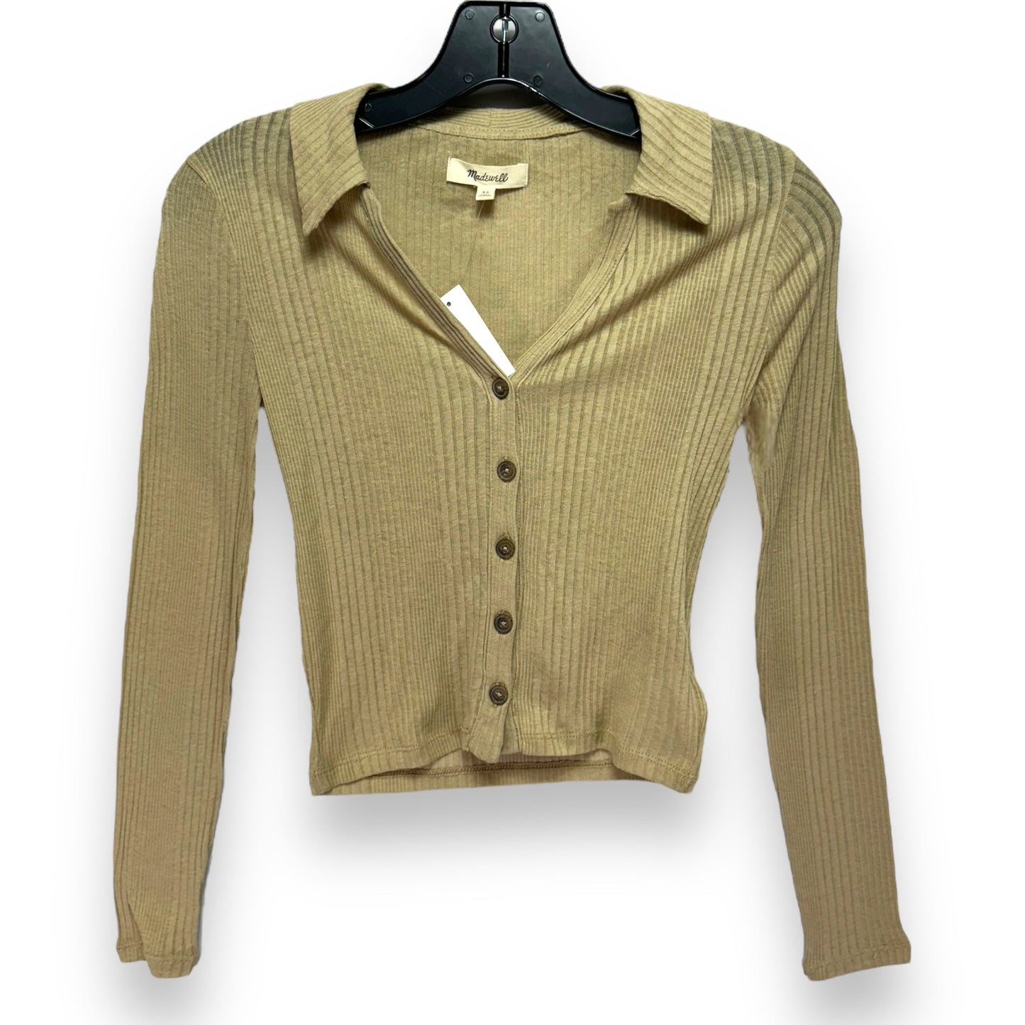 Top Long Sleeve By Madewell In Tan, Size: Xs