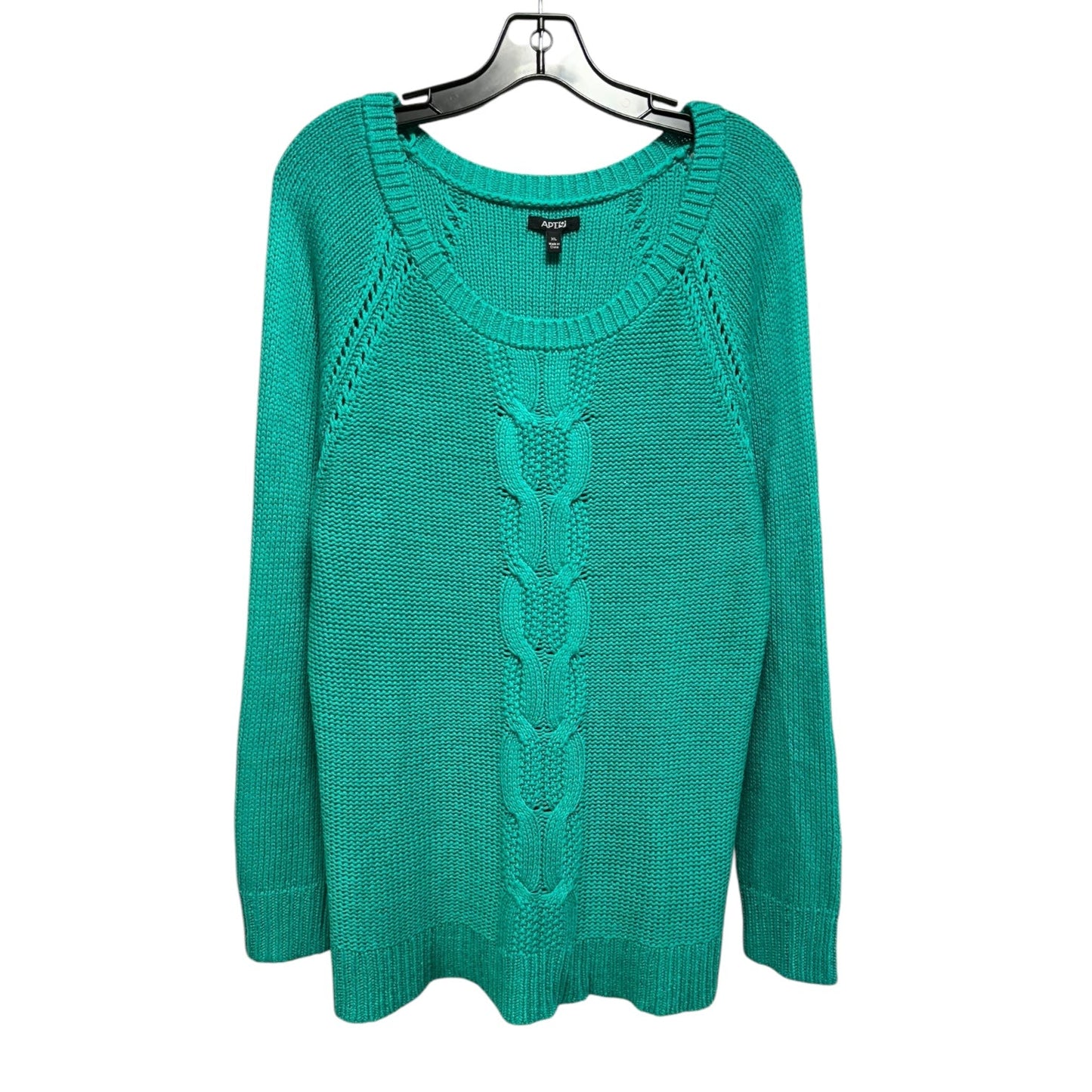 Sweater By Apt 9 In Teal, Size: Xl