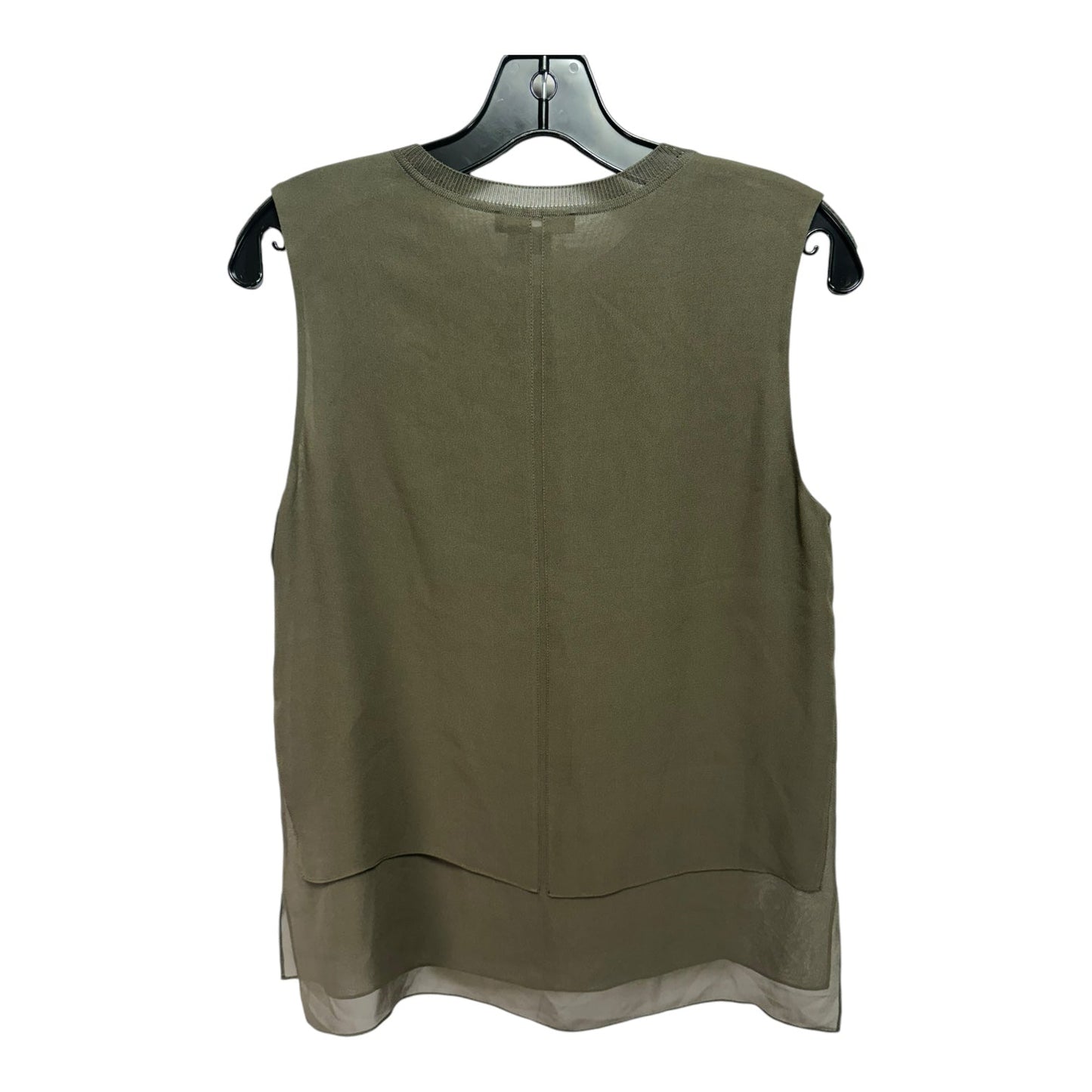 Top Sleeveless By Vince In Green, Size: S