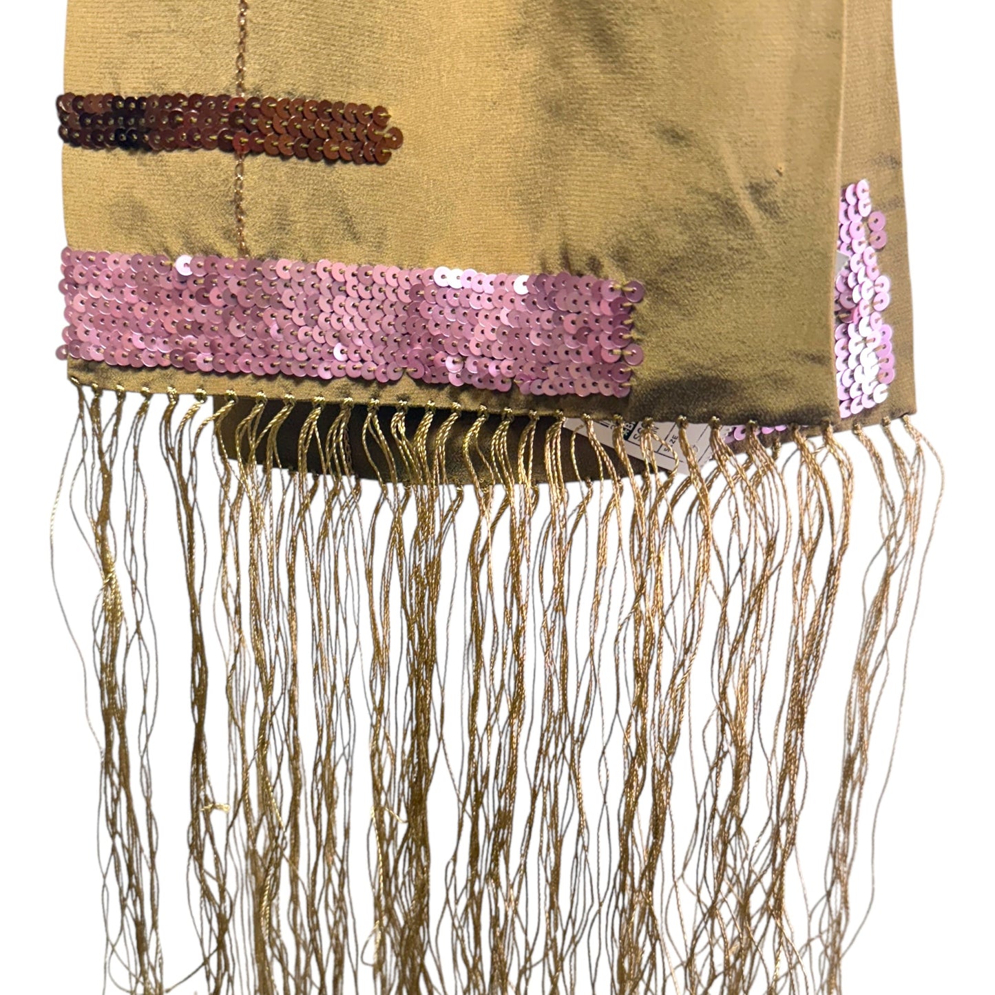 Silk Long Fringed Scarf By Banana Republic