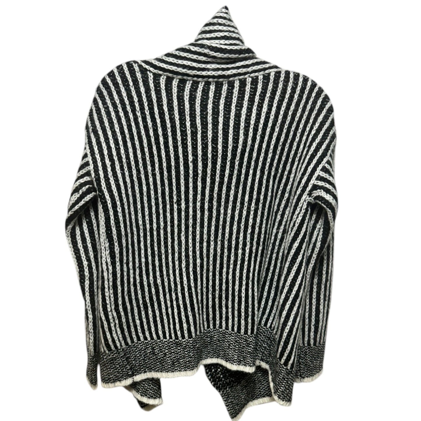 Sweater Cardigan By Elon In Black & White, Size: S