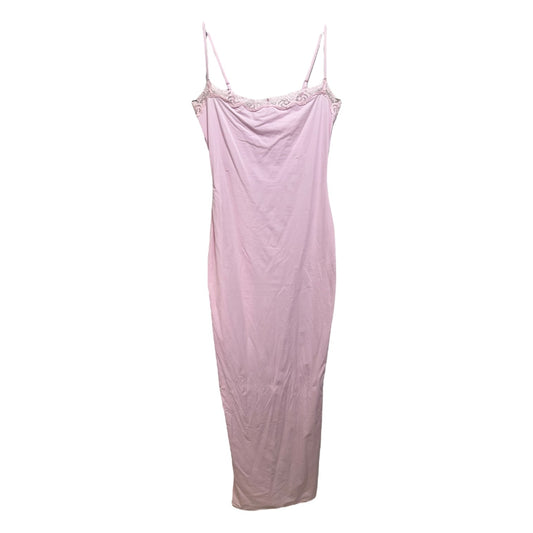 Lace Trim Dress Casual Maxi By Skims In Pink, Size: M