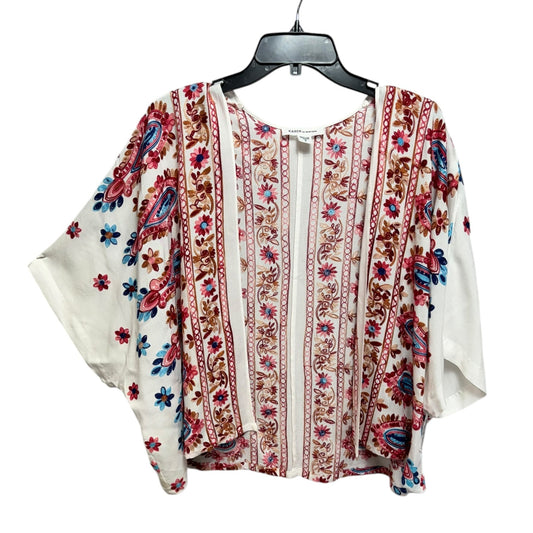 Embroidered Cardigan By Karen Kane In Paisley Print, Size: S