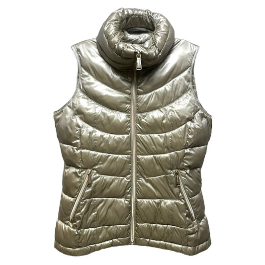 Vest Puffer & Quilted By Calvin Klein In Taupe, Size: S