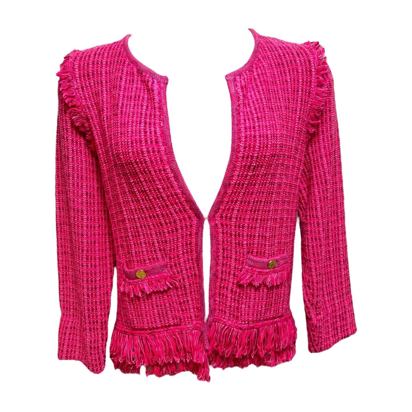 Simora Knit Cardigan Blazer Designer By Lilly Pulitzer In Pink, Size: Xl