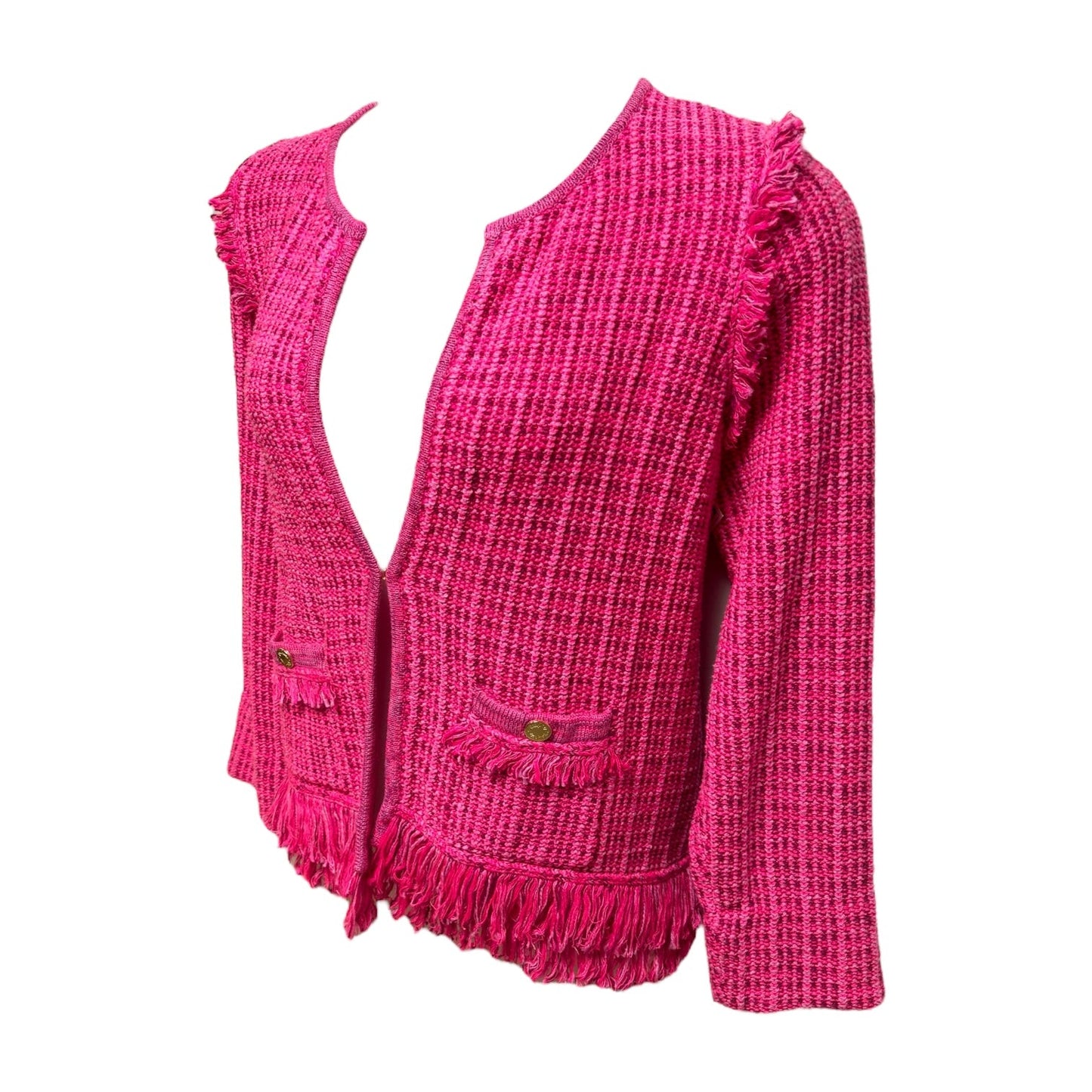 Simora Knit Cardigan Blazer Designer By Lilly Pulitzer In Pink, Size: Xl