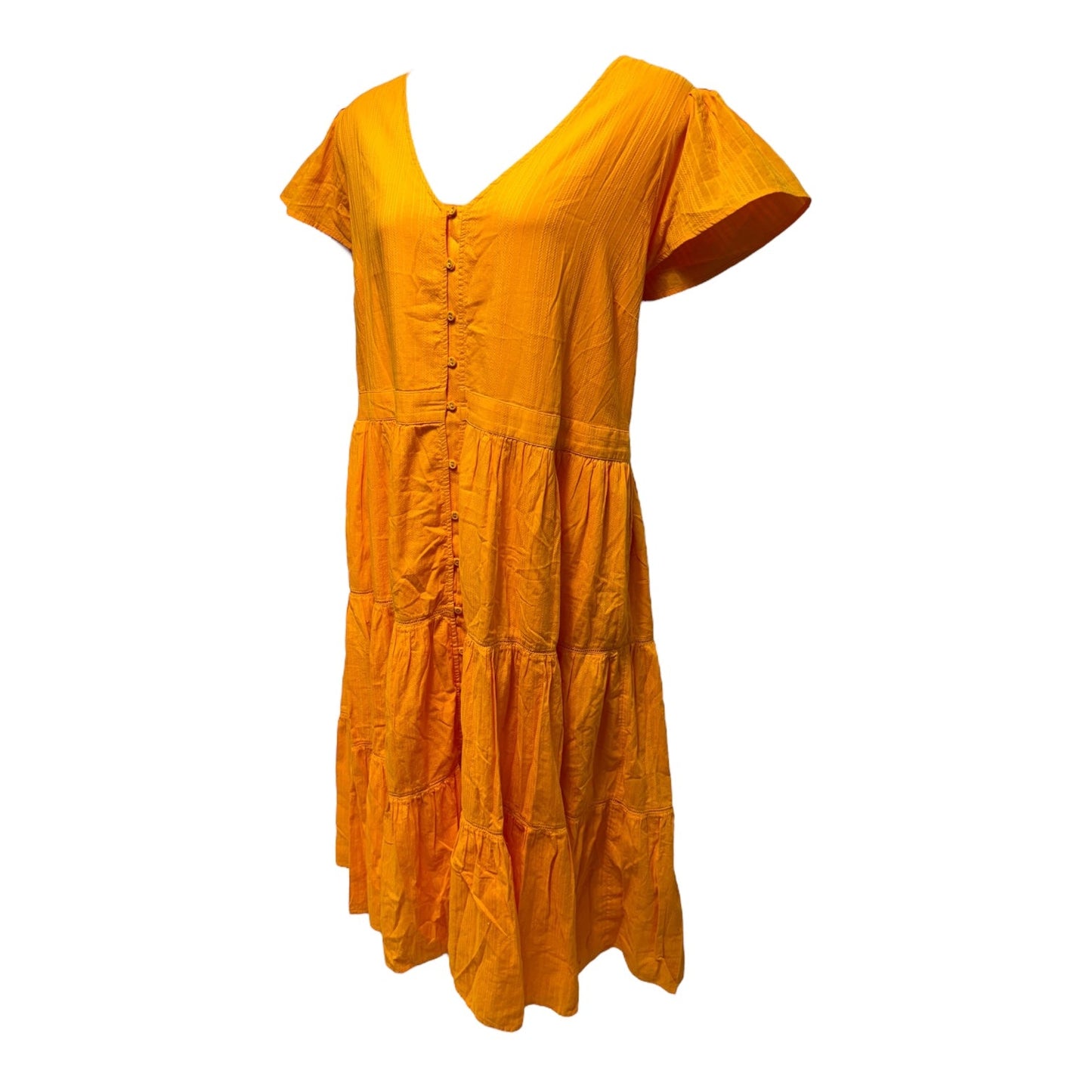 Lainey Tiered Dress Casual Maxi By Draper James In Orange, Size: 22